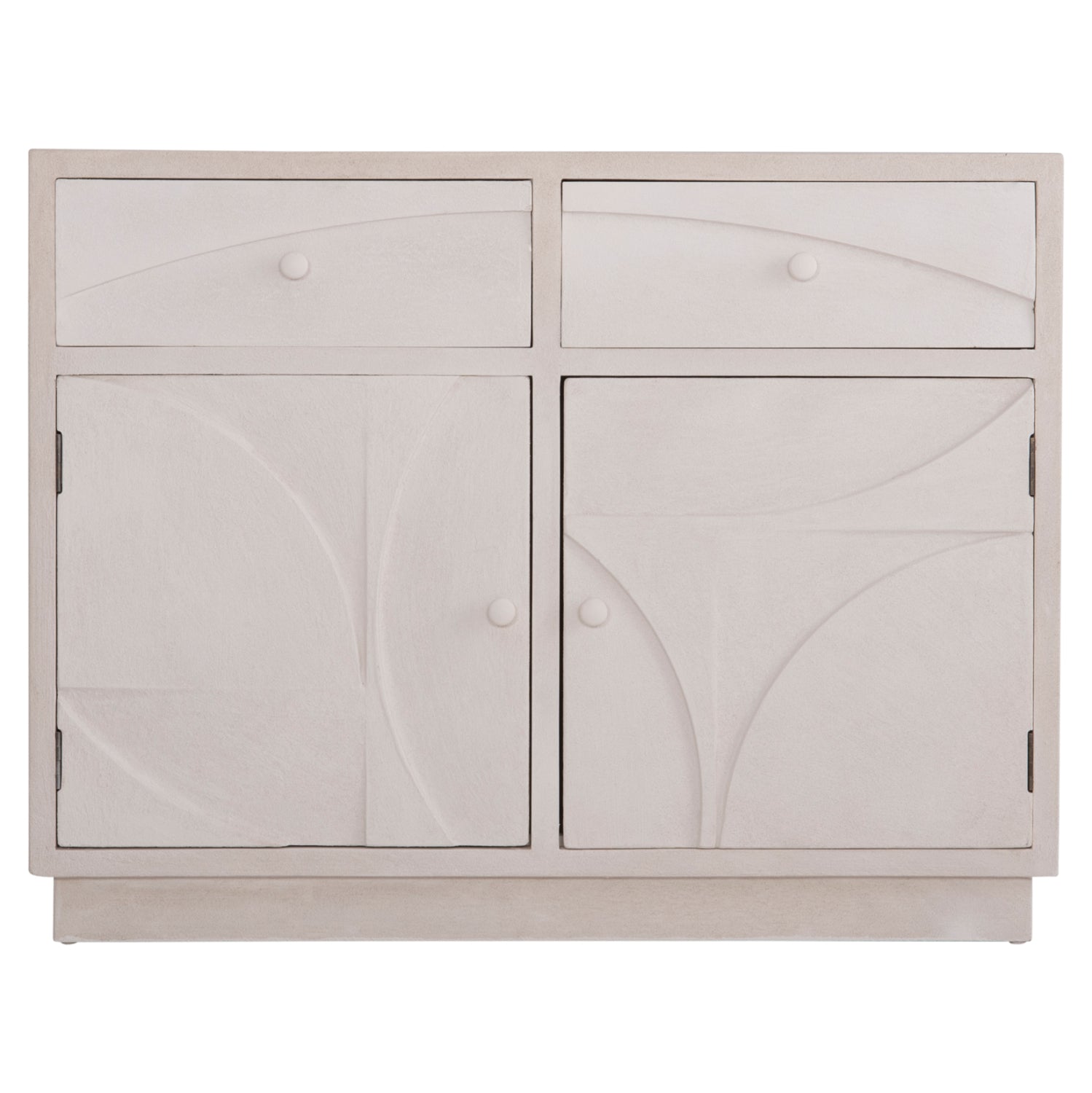 ΜΠΟΥΦΕΣ ΣΕΙΡΑ SANTORINI HM18046 MDF ΣΕ ΥΠΟΛΕΥΚΟ ΧΡΩΜΑ-2 ΣΥΡΤΑΡΙΑ & 2 ΠΟΡΤΕΣ 107x38x82,5Υεκ.