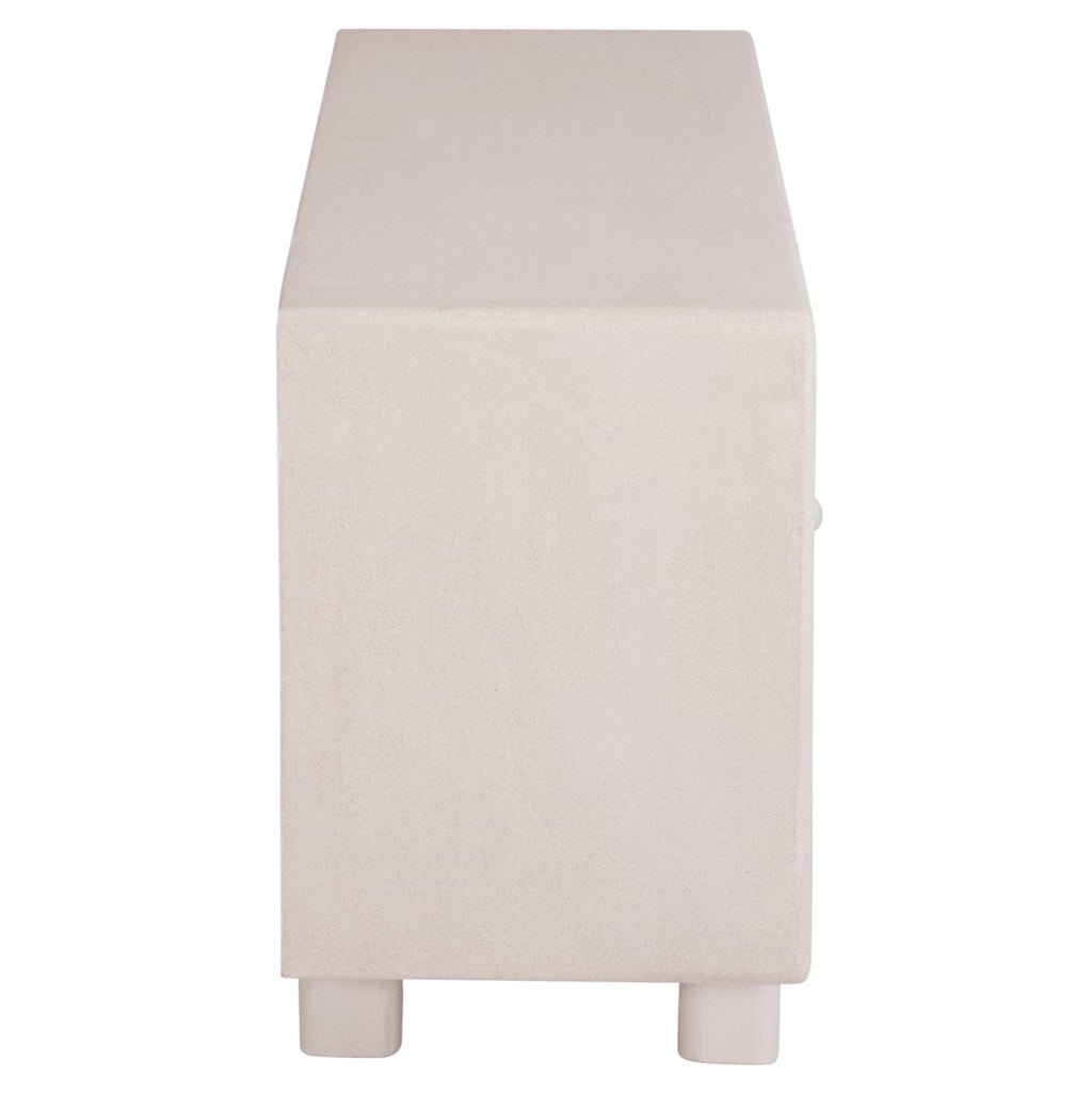 ΜΠΟΥΦΕΣ ΣΕΙΡΑ SANTORINI HM18068 MDF ΣΕ ΥΠΟΛΕΥΚΟ ΧΡΩΜΑ-3 ΠΟΡΤΕΣ 140x38x64Υεκ.