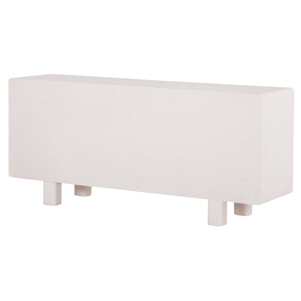 ΜΠΟΥΦΕΣ ΣΕΙΡΑ SANTORINI HM18068 MDF ΣΕ ΥΠΟΛΕΥΚΟ ΧΡΩΜΑ-3 ΠΟΡΤΕΣ 140x38x64Υεκ.