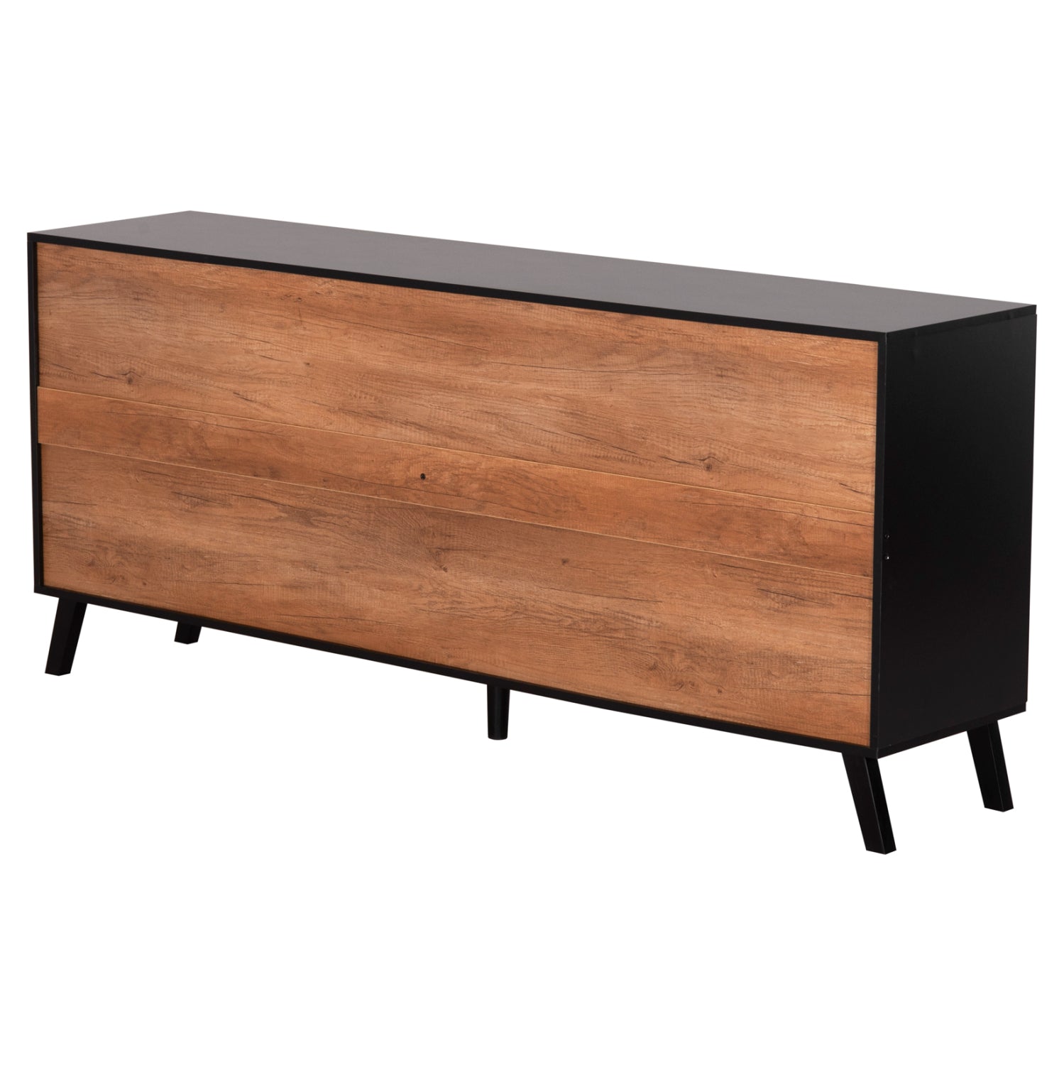 ΜΠΟΥΦΕΣ ΜΕΛΑΜΙΝΗΣ KRUDEN HM9446.11 ΜΑΥΡΟ-ΦΥΣΙΚΟ 180x40x78.6Υεκ.
