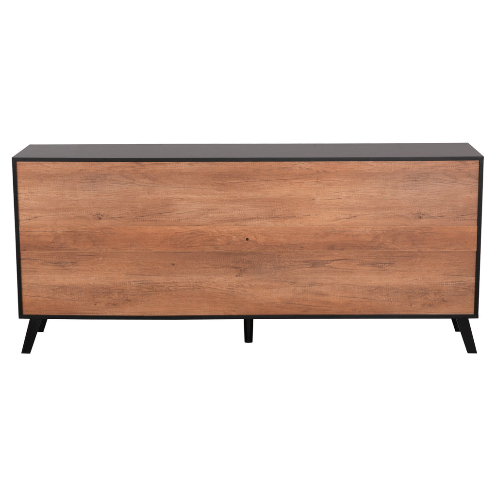 ΜΠΟΥΦΕΣ ΜΕΛΑΜΙΝΗΣ KRUDEN HM9446.11 ΜΑΥΡΟ-ΦΥΣΙΚΟ 180x40x78.6Υεκ.