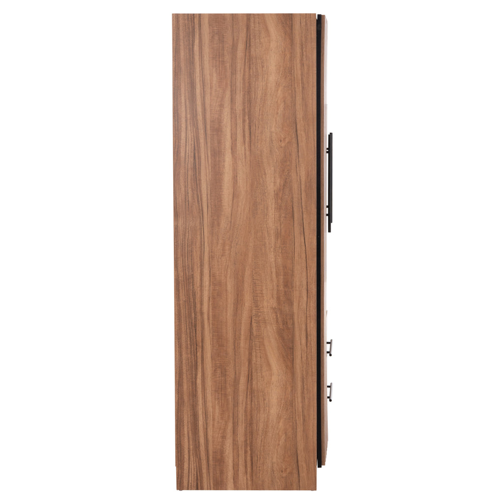 ΝΤΟΥΛΑΠΑ 3ΦΥΛΛΗ ΜΕ 2 ΣΥΡΤΑΡΙΑ HARRY HM18390.01 ΜΕΛΑΜΙΝΗ ΦΥΣΙΚΟ & ΜΑΥΡΟ 150x55x180Υεκ