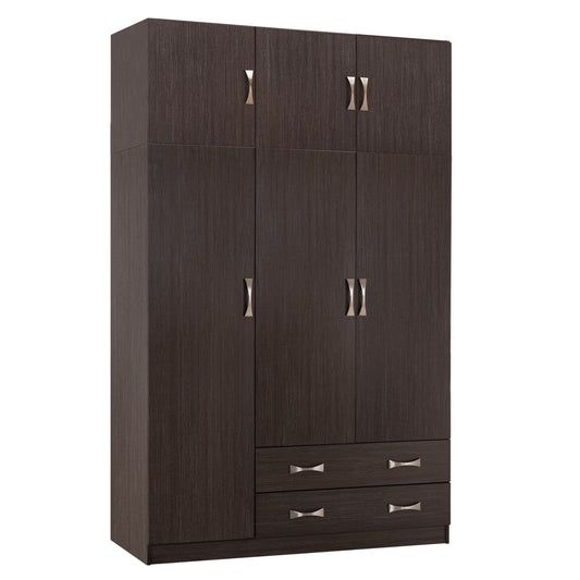 ΝΤΟΥΛΑΠΑ 3ΦΥΛΛΗ ΜΕ ΠΑΤΑΡΙ CARLY HM10891.01 ΜΕΛΑΜΙΝΗ ΣΕ ZEBRANO 150X55Χ240Υεκ.