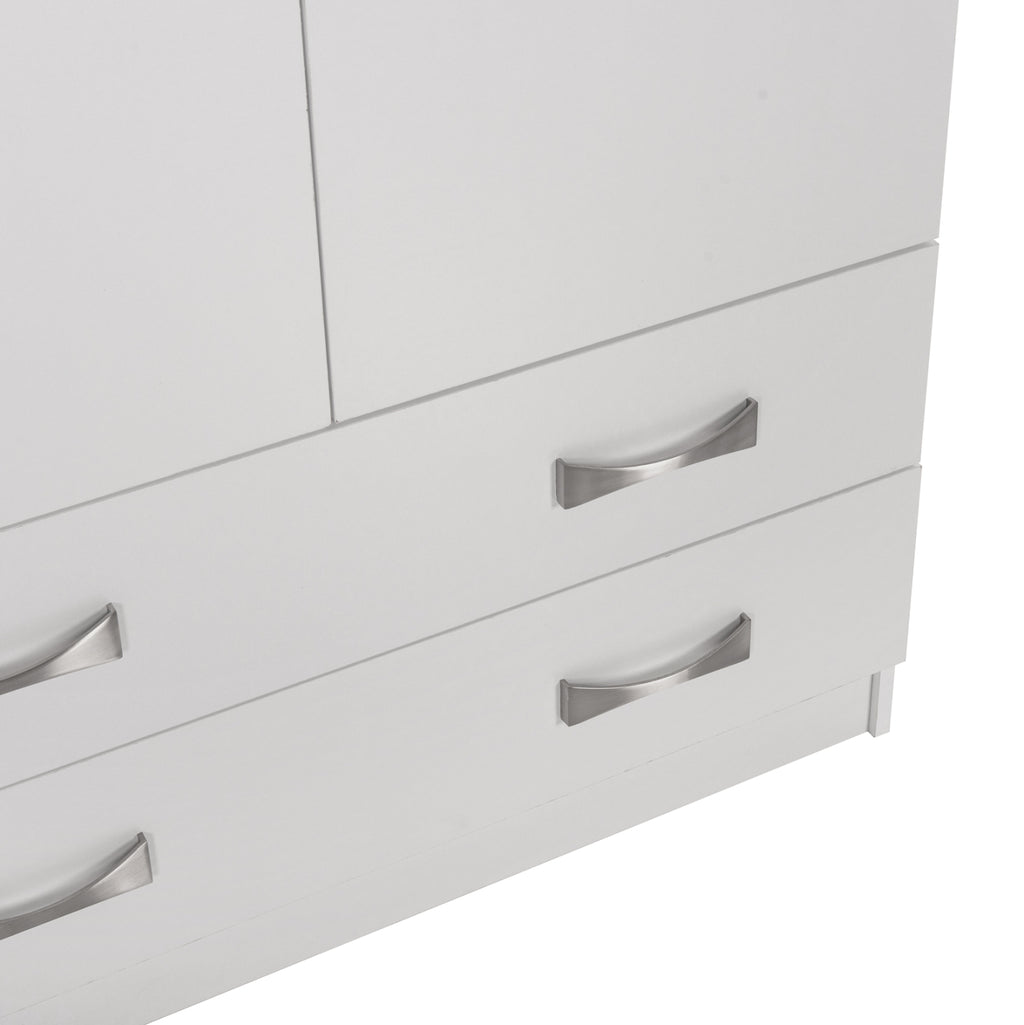 ΝΤΟΥΛΑΠΑ 3ΦΥΛΛΗ ΜΕ ΠΑΤΑΡΙ CARLY HM10891.05 ΜΕΛΑΜΙΝΗ ΣΕ ΛΕΥΚΟ 150X55Χ240Υεκ.