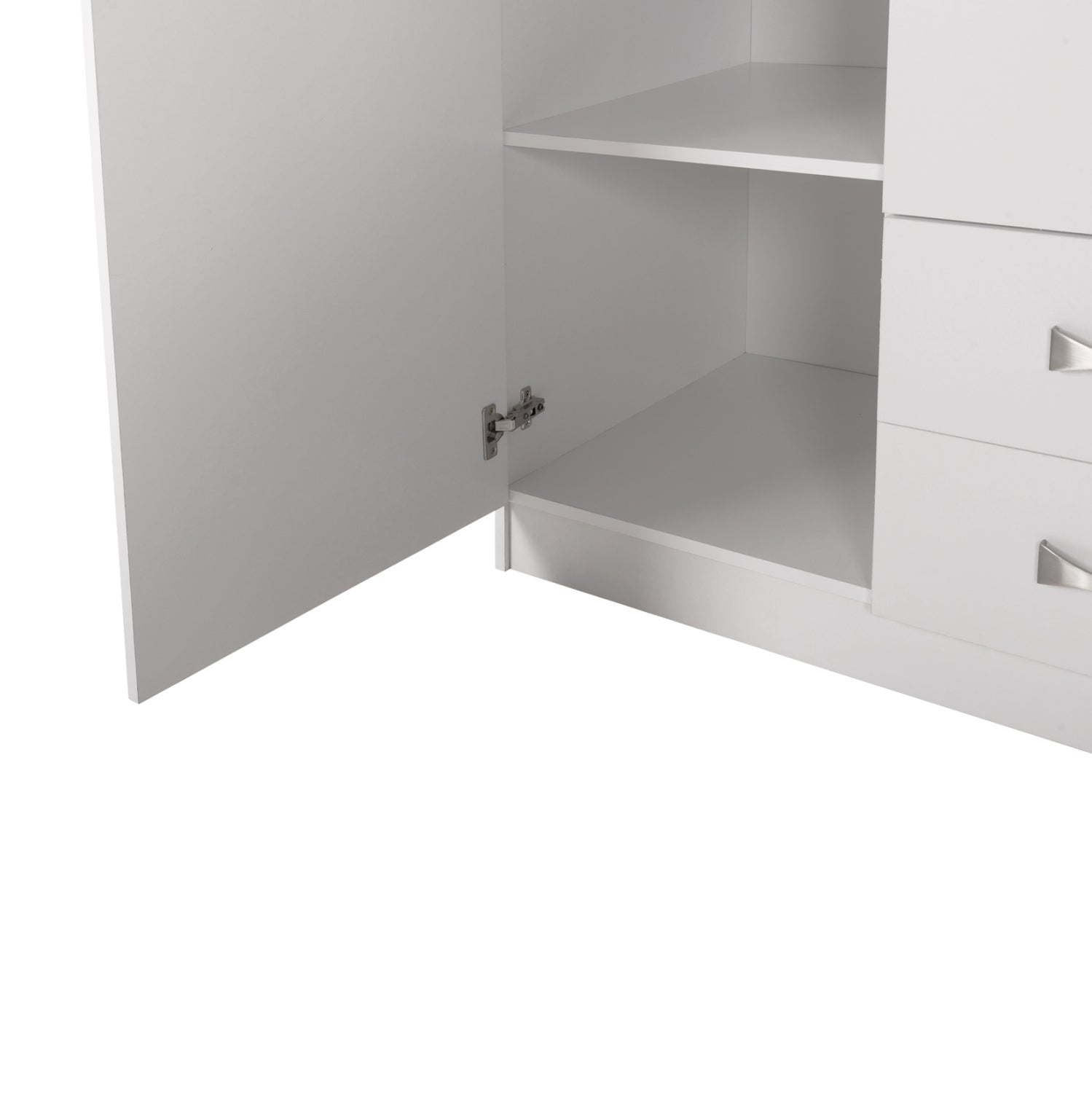 ΝΤΟΥΛΑΠΑ 3ΦΥΛΛΗ ΜΕ ΠΑΤΑΡΙ CARLY HM10891.05 ΜΕΛΑΜΙΝΗ ΣΕ ΛΕΥΚΟ 150X55Χ240Υεκ.