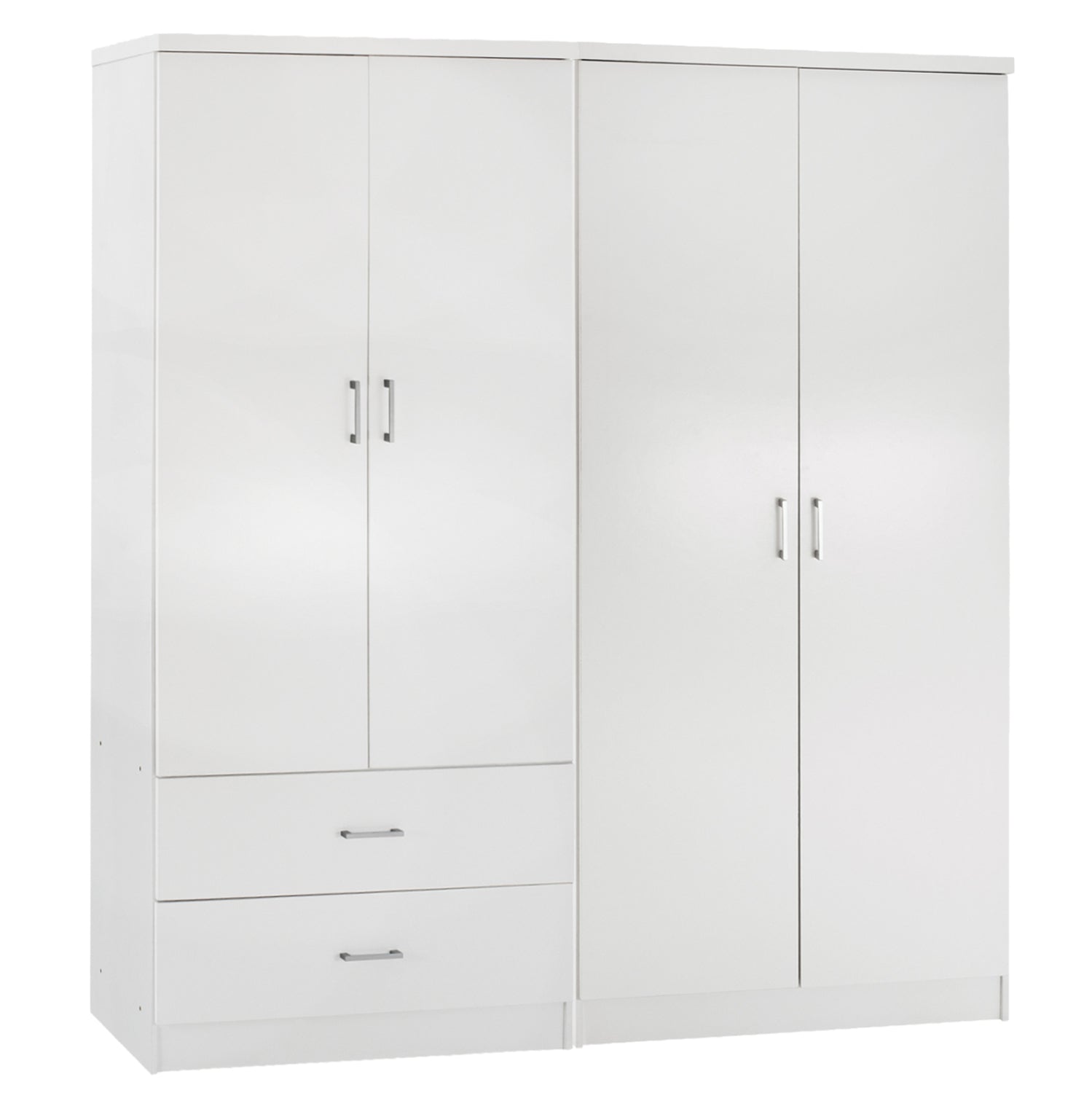 ΝΤΟΥΛΑΠΑ 4-ΦΥΛΛΗ ΜΕ 2 ΣΥΡΤΑΡΙΑ JENNA HM11351.05 ΜΕΛΑΜΙΝΗ ΣΕ ΛΕΥΚΟ 160x43x181Υ