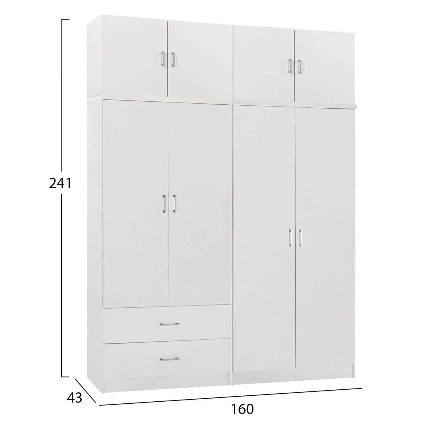 ΝΤΟΥΛΑΠΑ 4-ΦΥΛΛΗ ΜΕ ΠΑΤΑΡΙ & ΣΥΡΤΑΡΙΑ JENNA HM11355.05 ΜΕΛΑΜΙΝΗ ΣΕ ΛΕΥΚΟ 160x43x240Υεκ