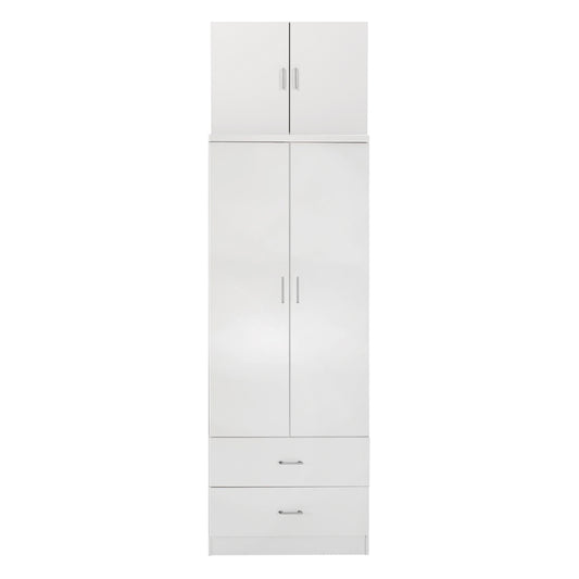 ΝΤΟΥΛΑΠΑ REINA HM21061.05 2ΦΥΛΛΗ ΜΕ ΠΑΤΑΡΙ & 2 ΣΥΡΤΑΡΙΑ-ΜΕΛΑΜΙΝΗ ΛΕΥΚΗ 80x42x241Υεκ