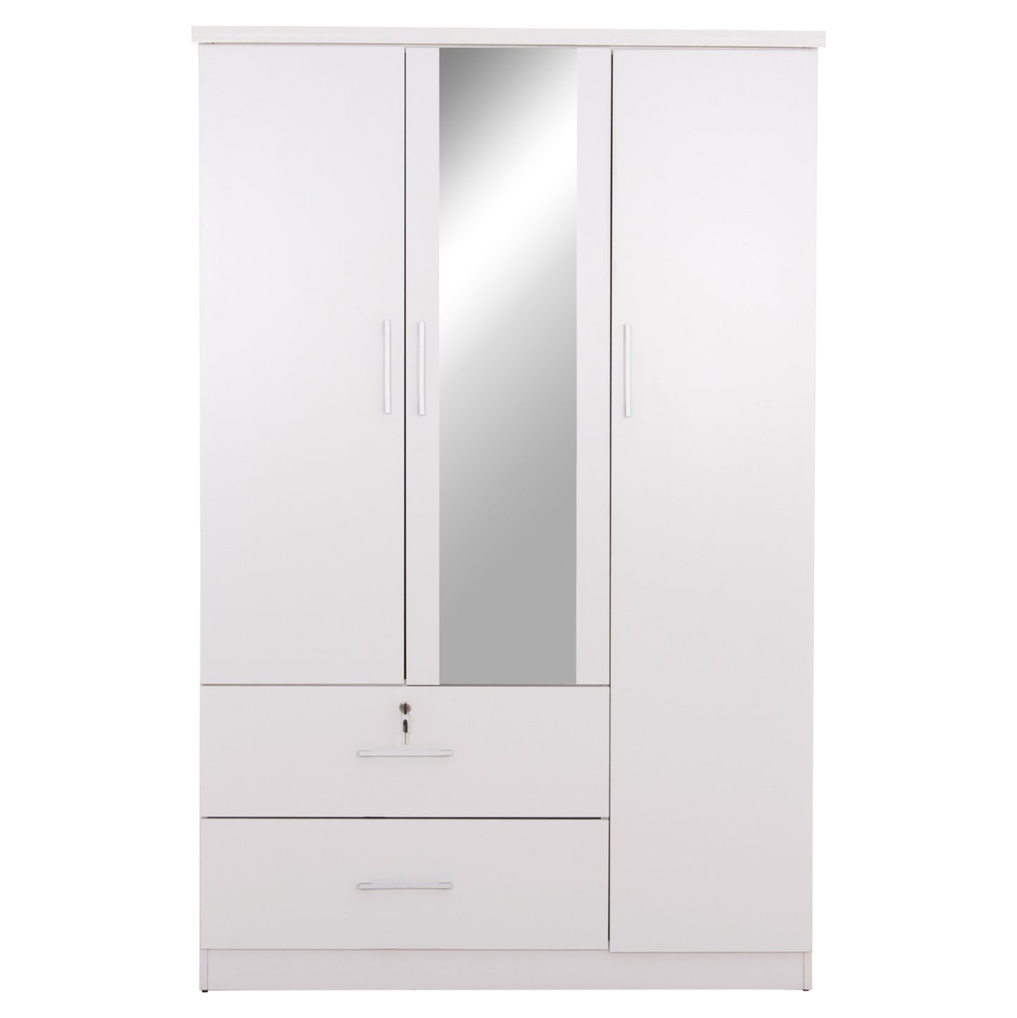 ΝΤΟΥΛΑΠΑ ΜΕ ΚΑΘΡΕΦΤΗ & ΣΥΡΤΑΡΙΑ JARRY HM2485.01 ΛΕΥΚΗ ΜΕΛΑΜΙΝΗ 119x48x183Υεκ