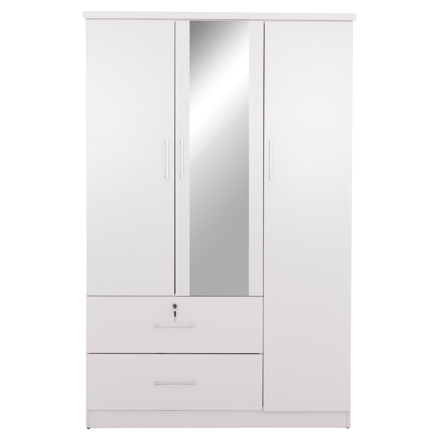 ΝΤΟΥΛΑΠΑ ΜΕ ΚΑΘΡΕΦΤΗ & ΣΥΡΤΑΡΙΑ JARRY HM2485.01 ΛΕΥΚΗ ΜΕΛΑΜΙΝΗ 119x48x183Υεκ