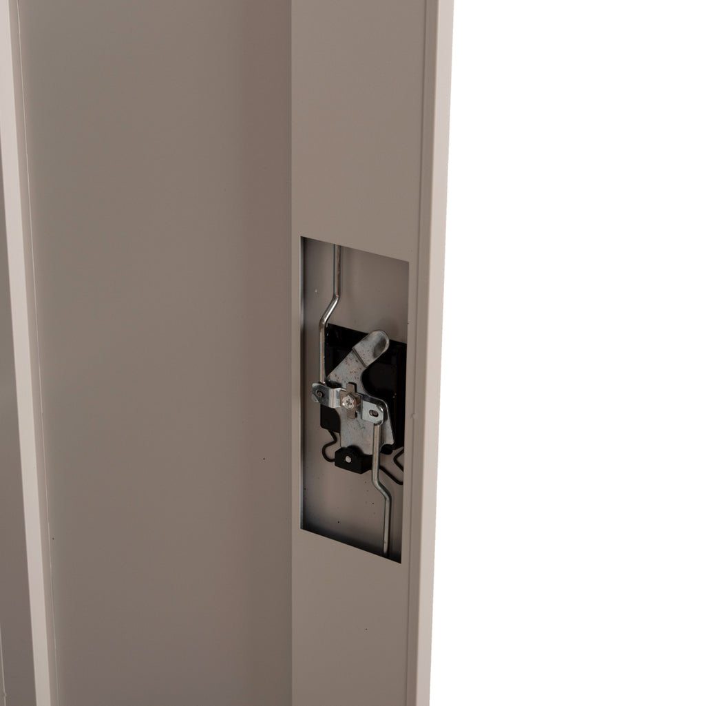 ΝΤΟΥΛΑΠΑ ΜΕΤΑΛΛΙΚΗ CLOD HM5961.11 2ΦΥΛΛΗ ΜΕ ΧΩΡΙΣΜΑ ΑΝΟΙΧΤΟ ΓΚΡΙ 90Χ40Χ180Yεκ.