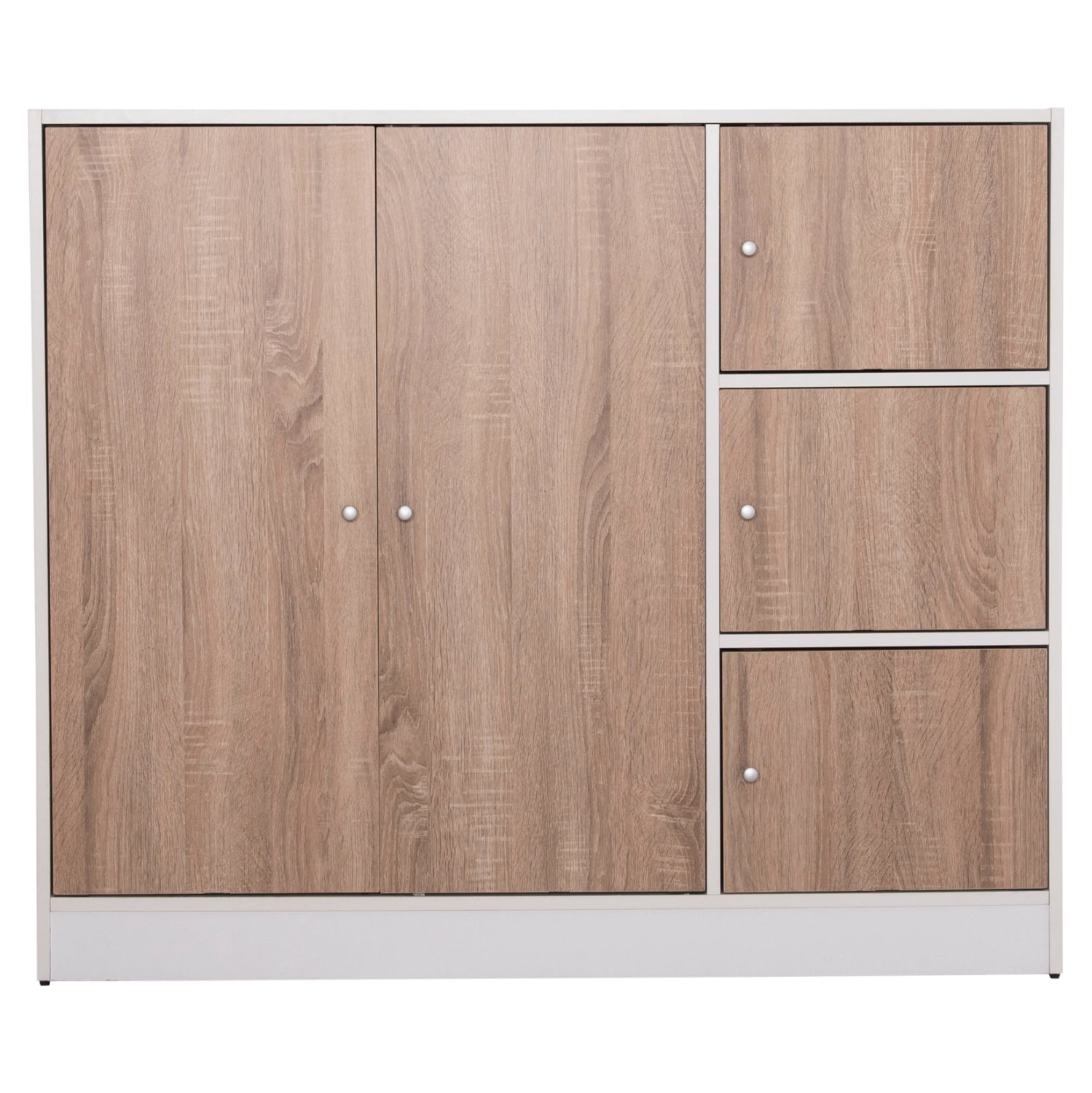 ΝΤΟΥΛΑΠΙ ΜΕ 4 ΑΠΟΘ.ΧΩΡΟΥΣ MATIN HM2480.01 SONAMA OAK-ΛΕΥΚΗ ΜΕΛΑΜΙΝΗ 117x39,5x99,5Υεκ