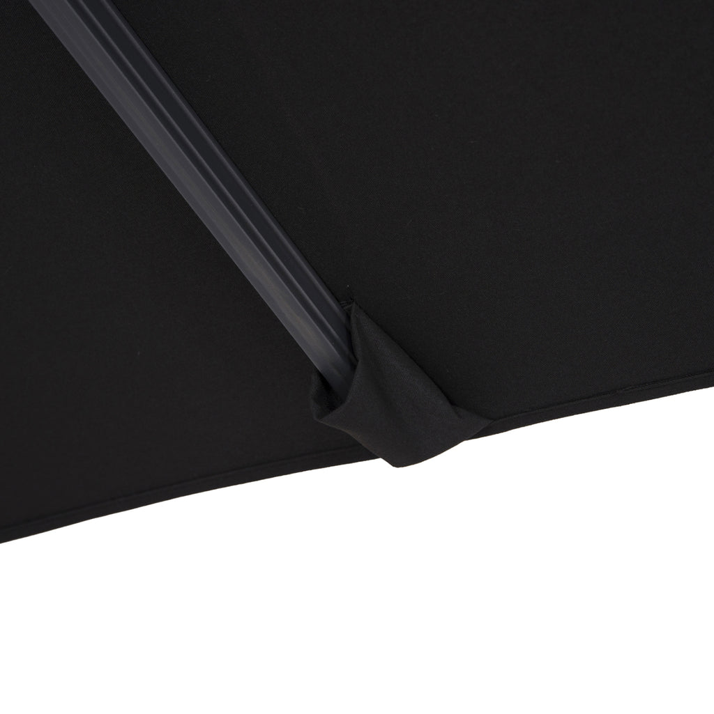 ΟΜΠΡΕΛΑ SHADER HM6025.03 ALU ΕΠΑΓΓΕΛΜΑΤΙΚΗ ΚΡΕΜΑΣΤΗ 3X3 360 ΜΟΙΡΩΝ ME ΜΑΥΡΟ ΑΚΡΥΛΙΚΟ ΠΑΝΙ