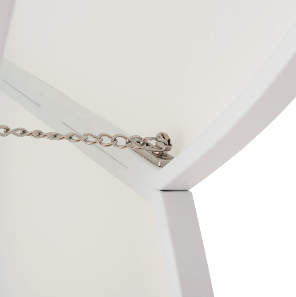 ΟΜΠΡΕΛΑ ΜΕ ΒΑΣΗ ΣΕΙΡΑ CANNOPY (flower) HM21286.02 ΑΛΟΥΜΙΝΙΟ-ΓΡΑΝΙΤΗΣ-ΛΕΥΚΟ 2,38x2,2μ