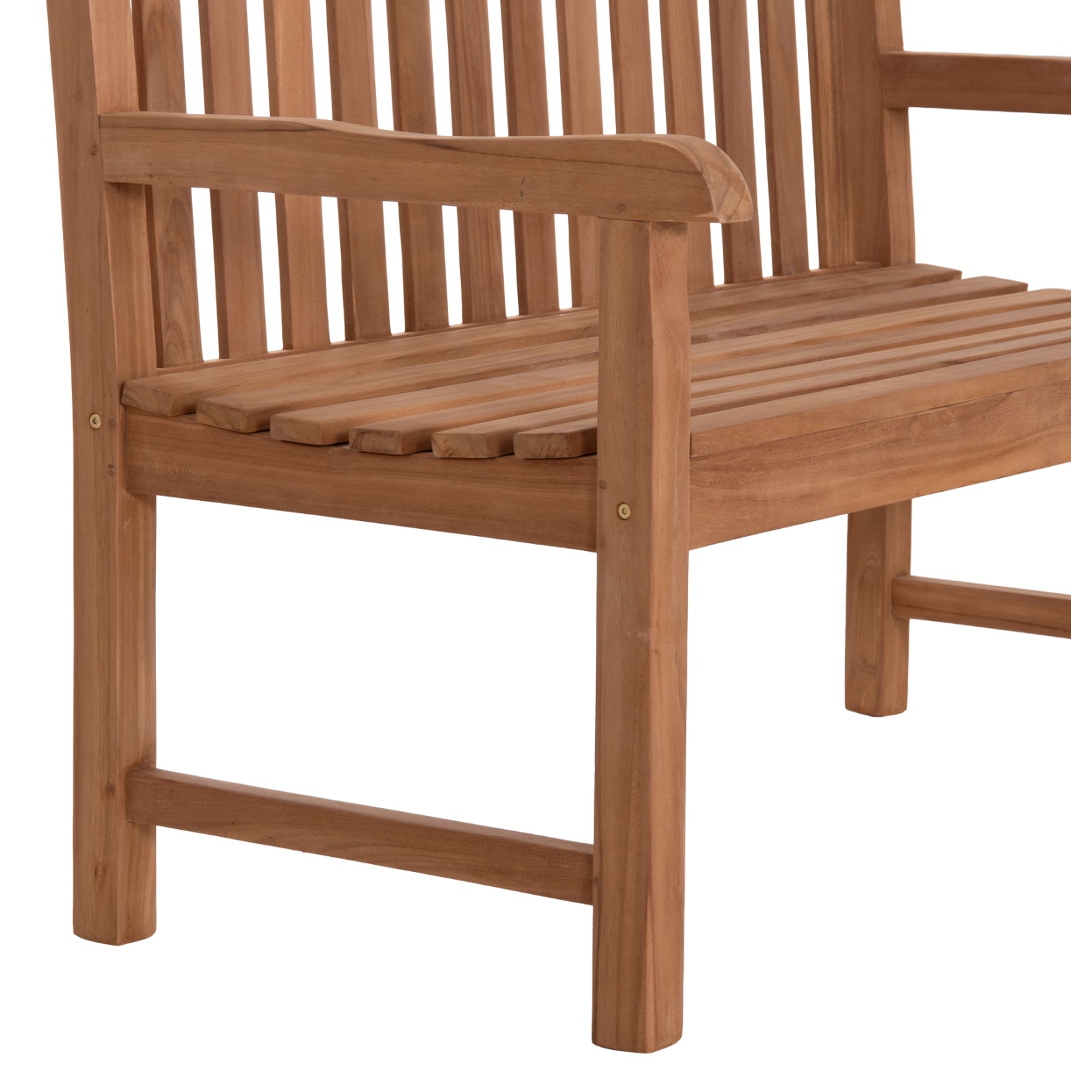 ΠΑΓΚΑΚΙ ΚΗΠΟΥ 2ΘΕΣΙΟ ELENA HM6651 ΞΥΛΟ TEAK--ΦΥΣΙΚΟ 120x60x95Υεκ.