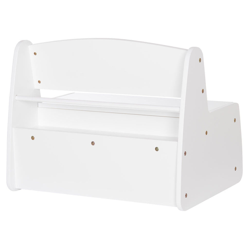 ΠΑΓΚΑΚΙ ΠΑΙΔΙΚΟ ΜΕ ΑΠΟΘ.ΧΩΡΟ RICKI HM18342.03 MDF & ΚΟΝΤΡΑΠΛΑΚΕ ΛΕΥΚΟ 63x43x47Υεκ