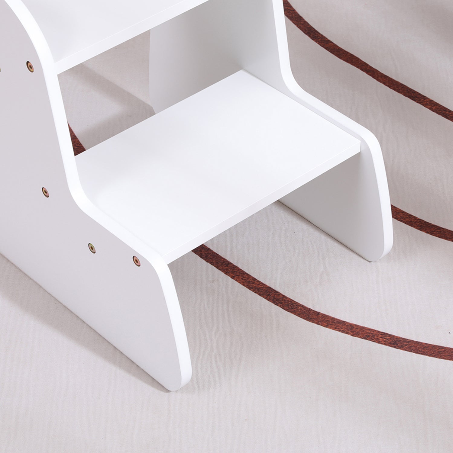 ΠΑΙΔΙΚΗ ΣΚΑΛΑ/ΣΚΑΜΠΟ RICKI HM18340.03 MDF & ΚΟΝΤΡΑΠΛΑΚΕ ΛΕΥΚΟ 33x43.5x40.5Υεκ