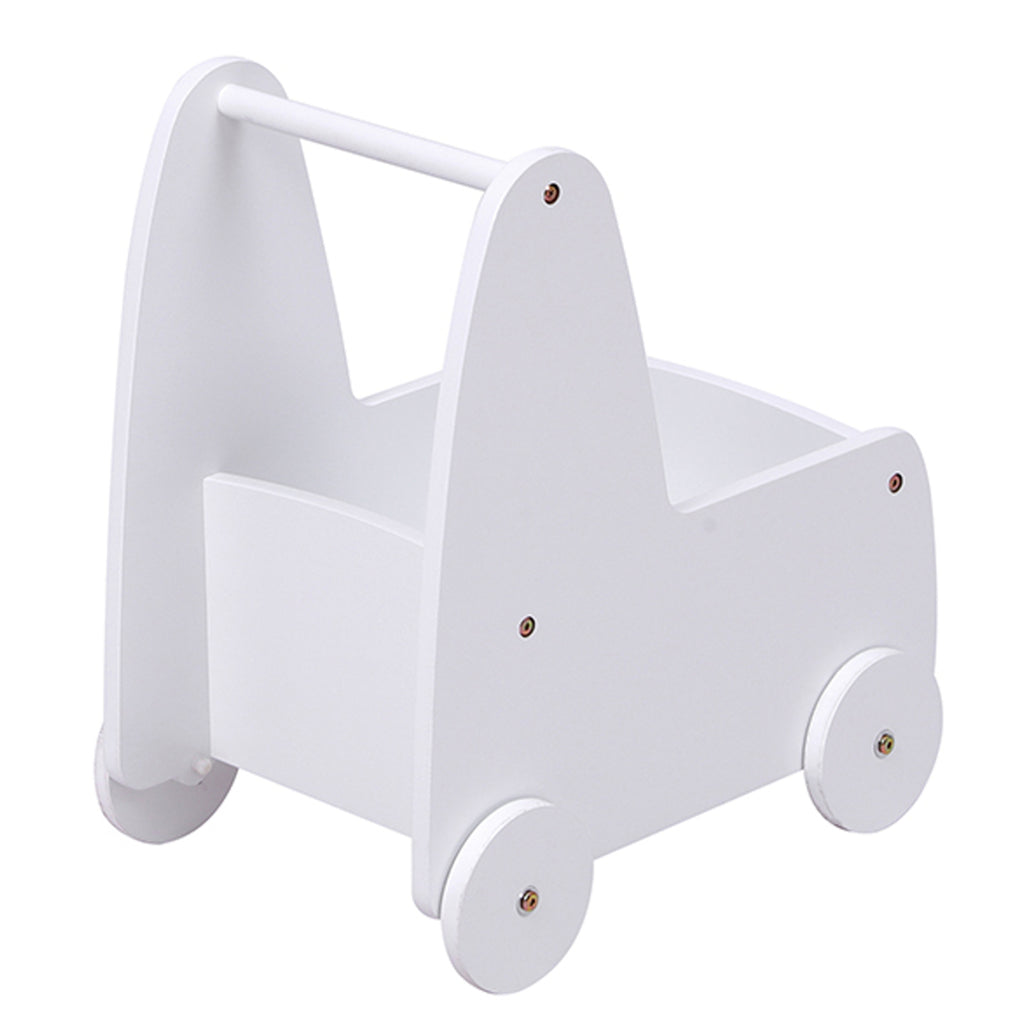 ΠΑΙΔΙΚΟ ΤΡΟΛΕΥ/ΚΑΡΟΤΣΑΚΙ RICKI HM18341.03 MDF & ΚΟΝΤΡΑΠΛΑΚΕ ΛΕΥΚΟ 33x45x50Υεκ