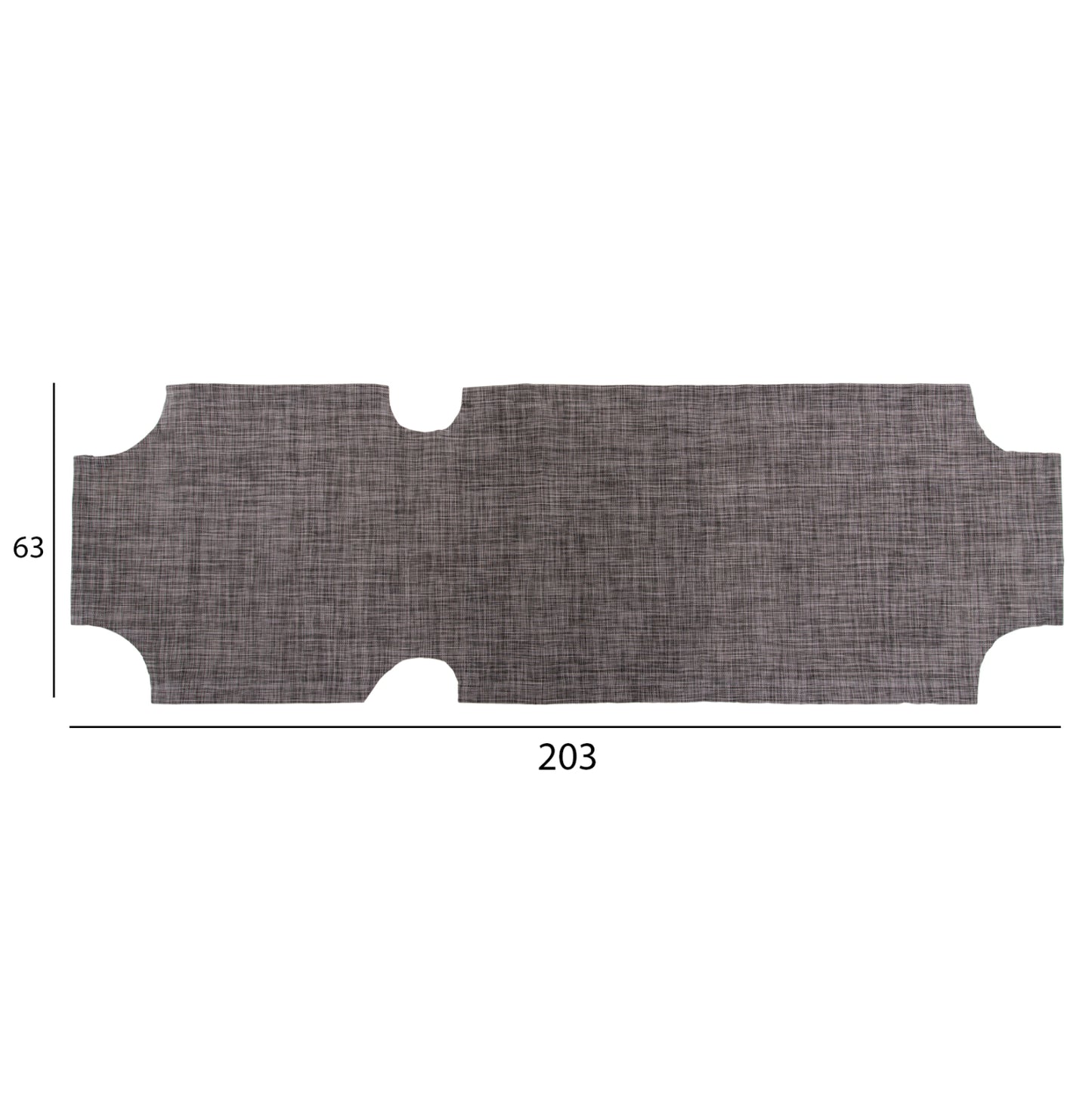 ΠΑΝΙ TEXTILENE 600gr/m2 2X1 ΑΝΤΑΛΛΑΚΤΙΚΟ ΞΑΠΛΩΣΤΡΑΣ HM5072.10 ΓΚΡΙ 201x62 εκ.