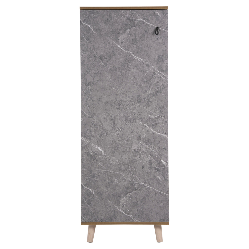 ΠΑΠΟΥΤΣΟΘΗΚΗ-ΝΤΟΥΛΑΠΙ ALVARO HM8954.12 ΜΕΛΑΜΙΝΗ SONAMA-STONE TEXTURE 50Χ38Χ135Yεκ.