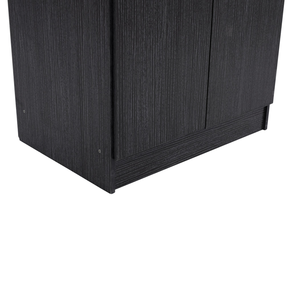 ΠΑΠΟΥΤΣΟΘΗΚΗ ΞΥΛΙΝΗ DAYANNA ΜΕ 6 ΡΑΦΙΑ 60X43X180.5εκ. ZEBRANO HM2379.01