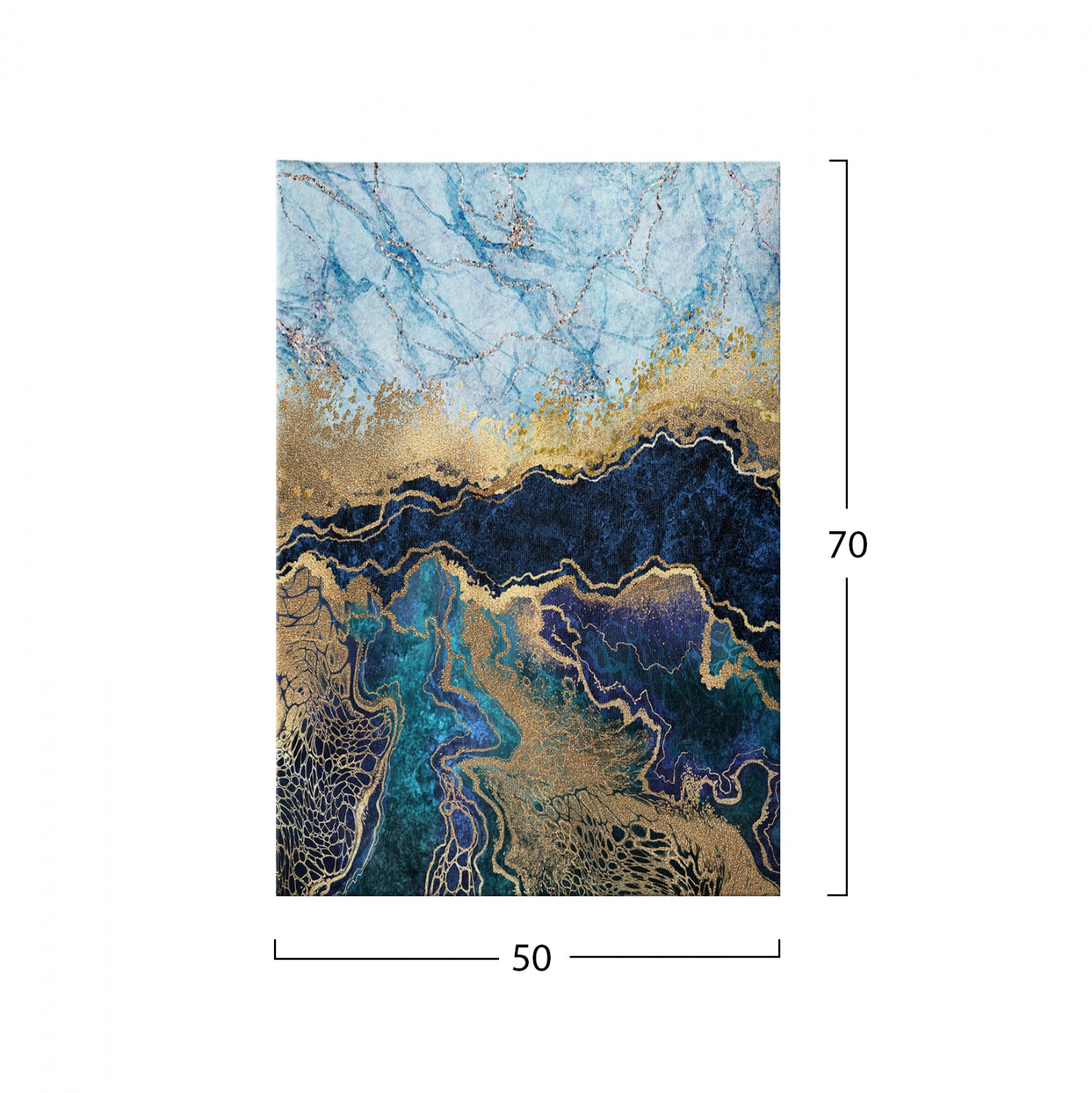 ΠΙΝΑΚΑΣ ΚΑΜΒΑΣ MARBLE EFFECT HM7196.02 50X3X70 εκ.