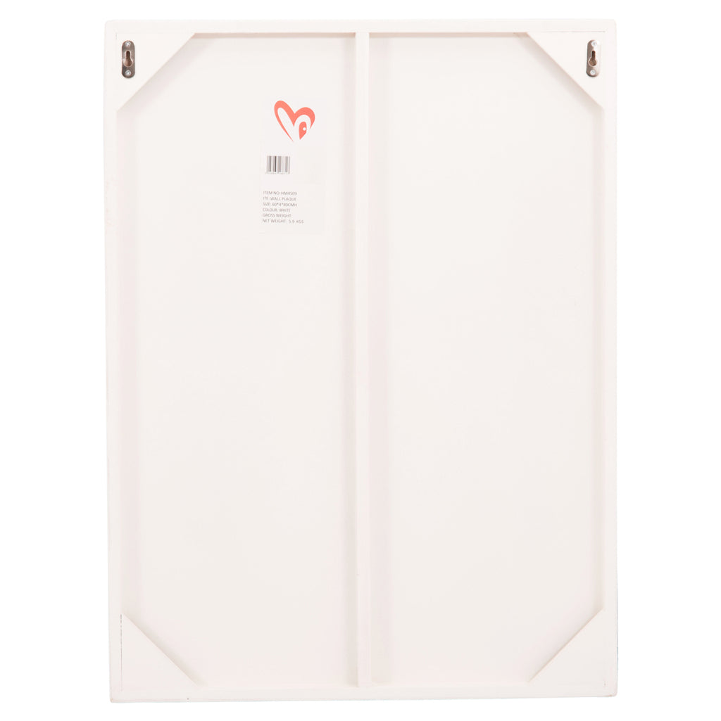 ΠΙΝΑΚΑΣ ΟΡΘΟΓΩΝΙΟΣ ΣΕΙΡΑ SANTORINI HM4509 MDF ΥΠΟΛΕΥΚΟ ΧΡΩΜΑ 60x4(πάχος)x80Υεκ.