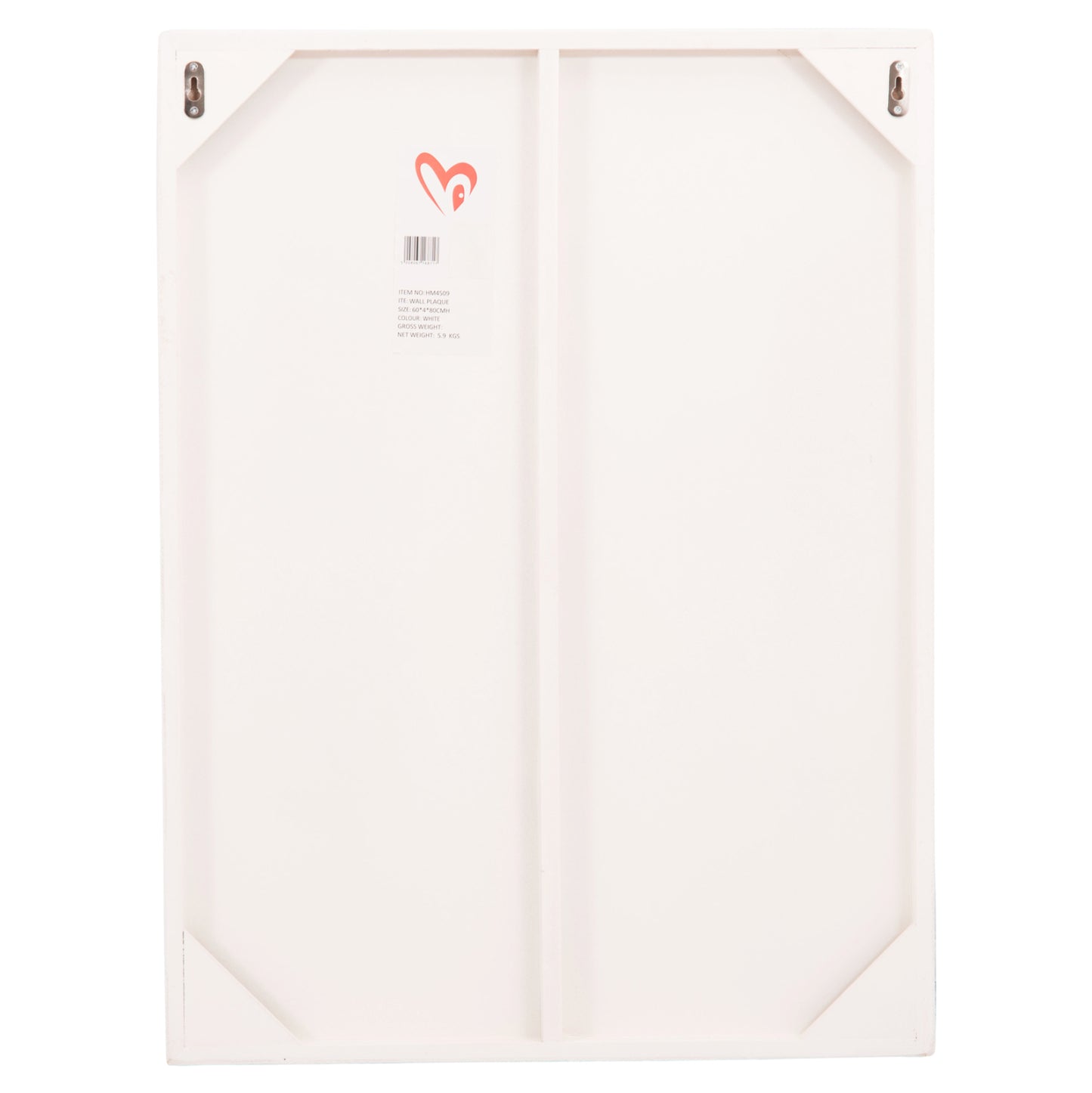 ΠΙΝΑΚΑΣ ΟΡΘΟΓΩΝΙΟΣ ΣΕΙΡΑ SANTORINI HM4509 MDF ΥΠΟΛΕΥΚΟ ΧΡΩΜΑ 60x4(πάχος)x80Υεκ.