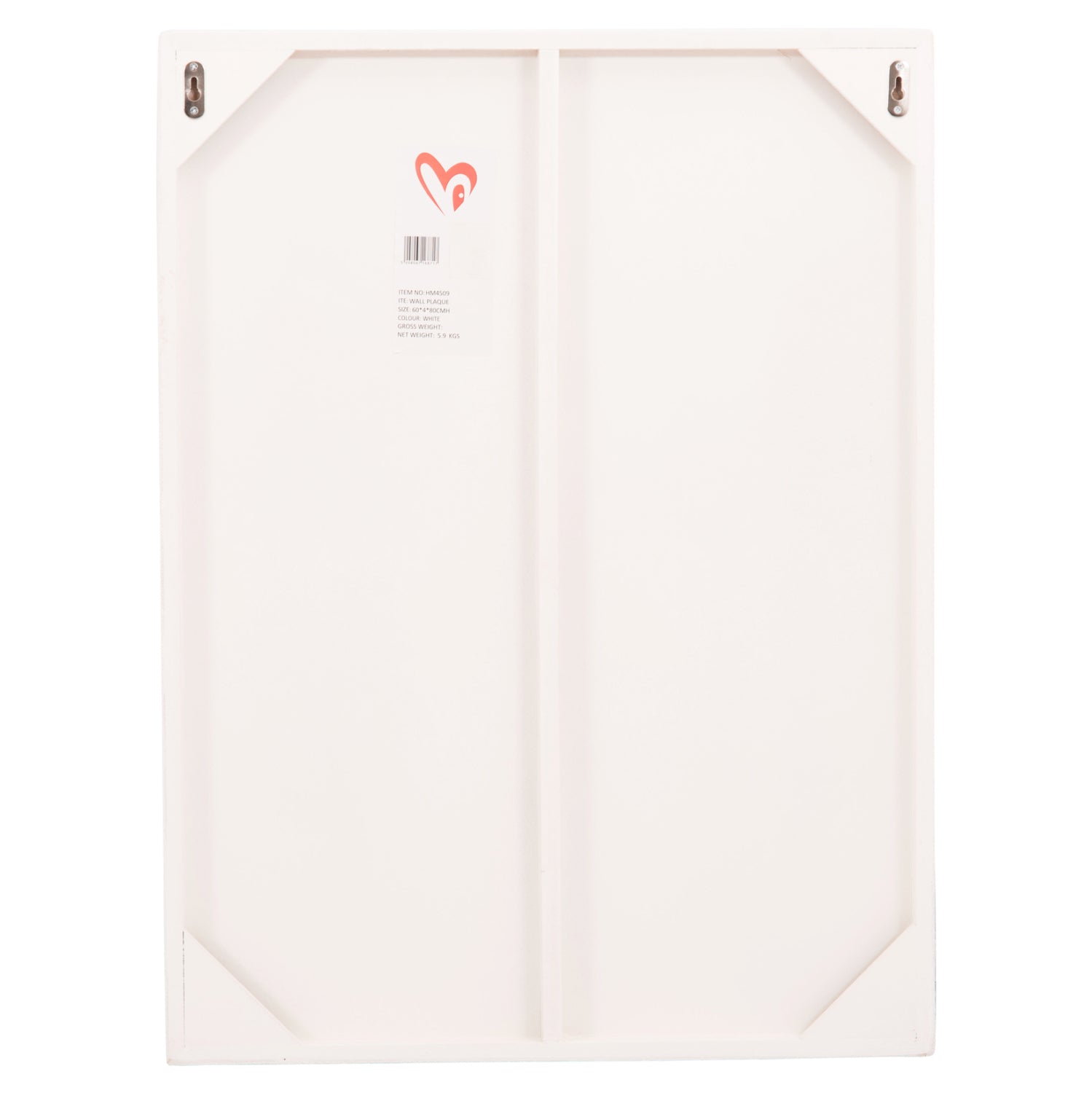 ΠΙΝΑΚΑΣ ΟΡΘΟΓΩΝΙΟΣ ΣΕΙΡΑ SANTORINI HM4509 MDF ΥΠΟΛΕΥΚΟ ΧΡΩΜΑ 60x4(πάχος)x80Υεκ.
