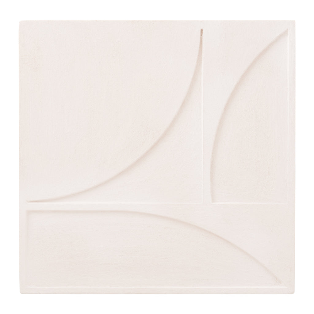 ΠΙΝΑΚΑΣ ΤΕΤΡΑΓΩΝΟΣ ΣΕΙΡΑ SANTORINI HM4508 MDF ΣΕ ΥΠΟΛΕΥΚΟ ΧΡΩΜΑ 80x4(πάχος)x80Υεκ.