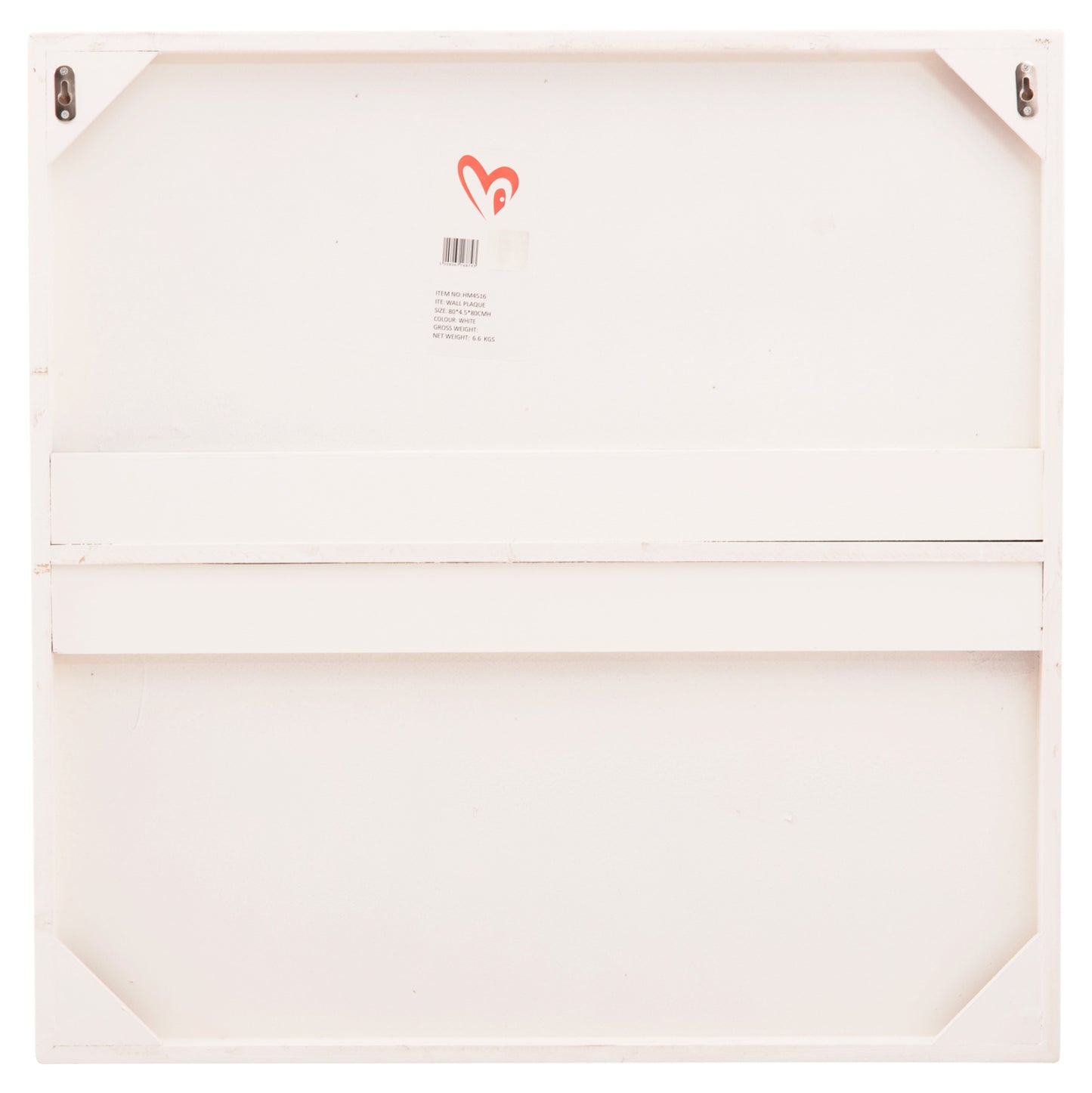 ΠΙΝΑΚΑΣ ΤΕΤΡΑΓΩΝΟΣ ΣΕΙΡΑ SANTORINI HM4516 MDF ΣΕ ΥΠΟΛΕΥΚΟ ΧΡΩΜΑ 80x4,5(πάχος)x80Υεκ.