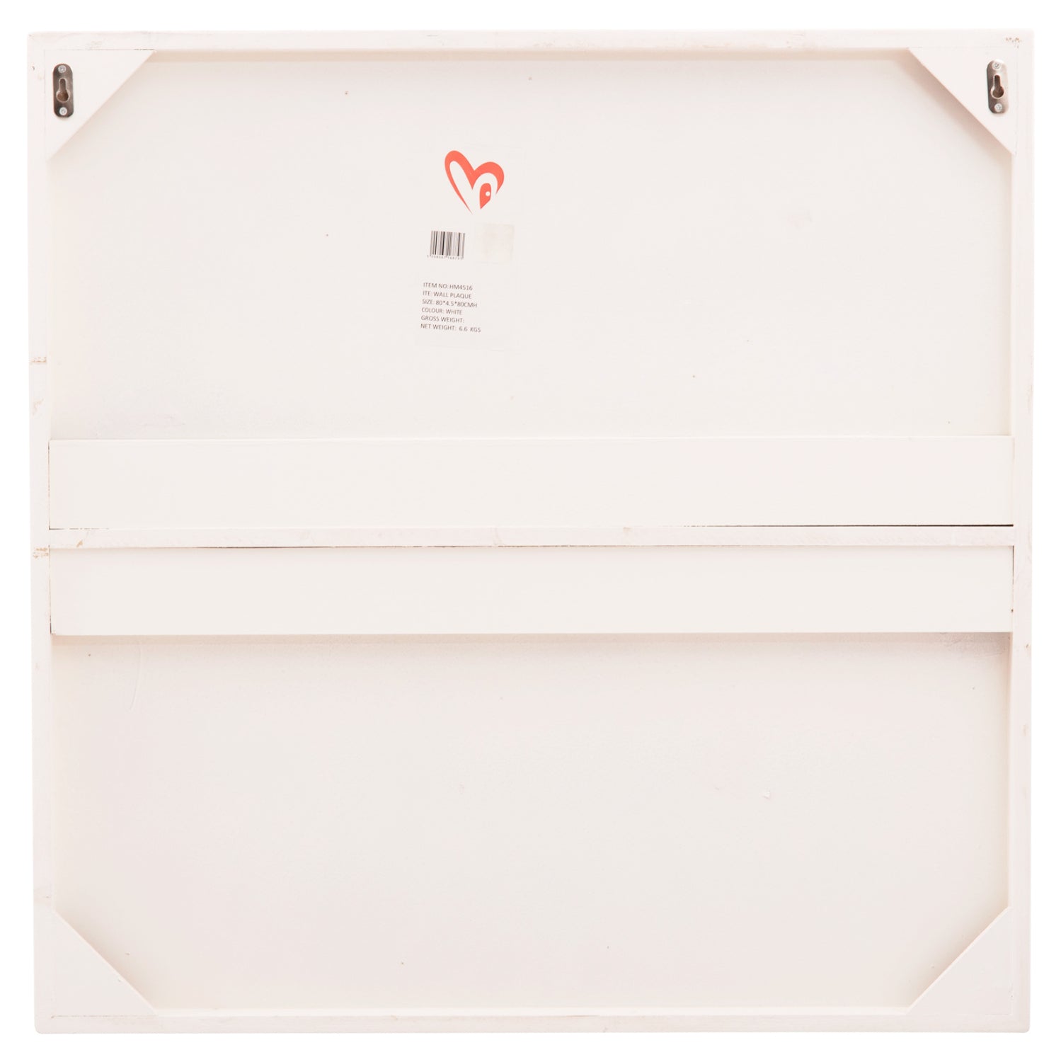 ΠΙΝΑΚΑΣ ΤΕΤΡΑΓΩΝΟΣ ΣΕΙΡΑ SANTORINI HM4516 MDF ΣΕ ΥΠΟΛΕΥΚΟ ΧΡΩΜΑ 80x4,5(πάχος)x80Υεκ.