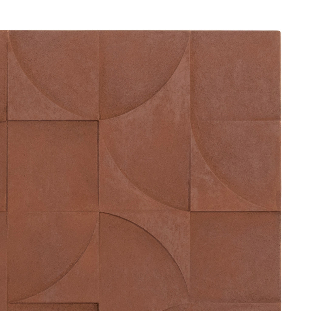 ΠΙΝΑΚΑΣ ΤΕΤΡΑΓΩΝΟΣ ΣΕΙΡΑ SANTORINI HM4524 MDF ΣΕ ΚΑΦΕ ΧΡΩΜΑ 80x5(πάχος)x80Υεκ.