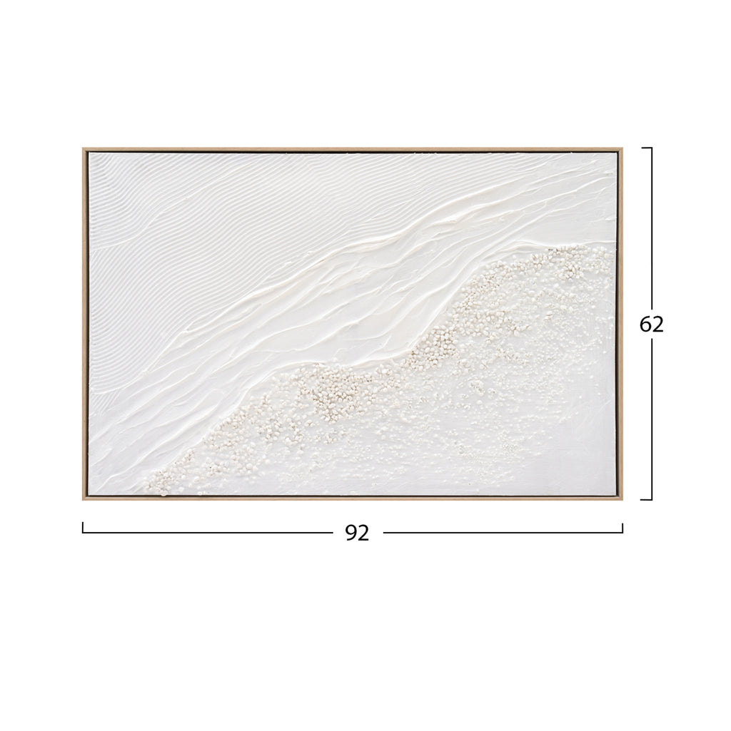 ΠΙΝΑΚΑΣ TOIXOY SEDIMENT HM4555 ΜΕ ΚΟΡΝΙΖΑ ΜΠΕΖ-ΚΑΜΒΑΣ ΣΕ ΛΕΥΚΕΣ ΑΠΟΧΡΩΣΕΙΣ 92x4,5x62Υεκ.
