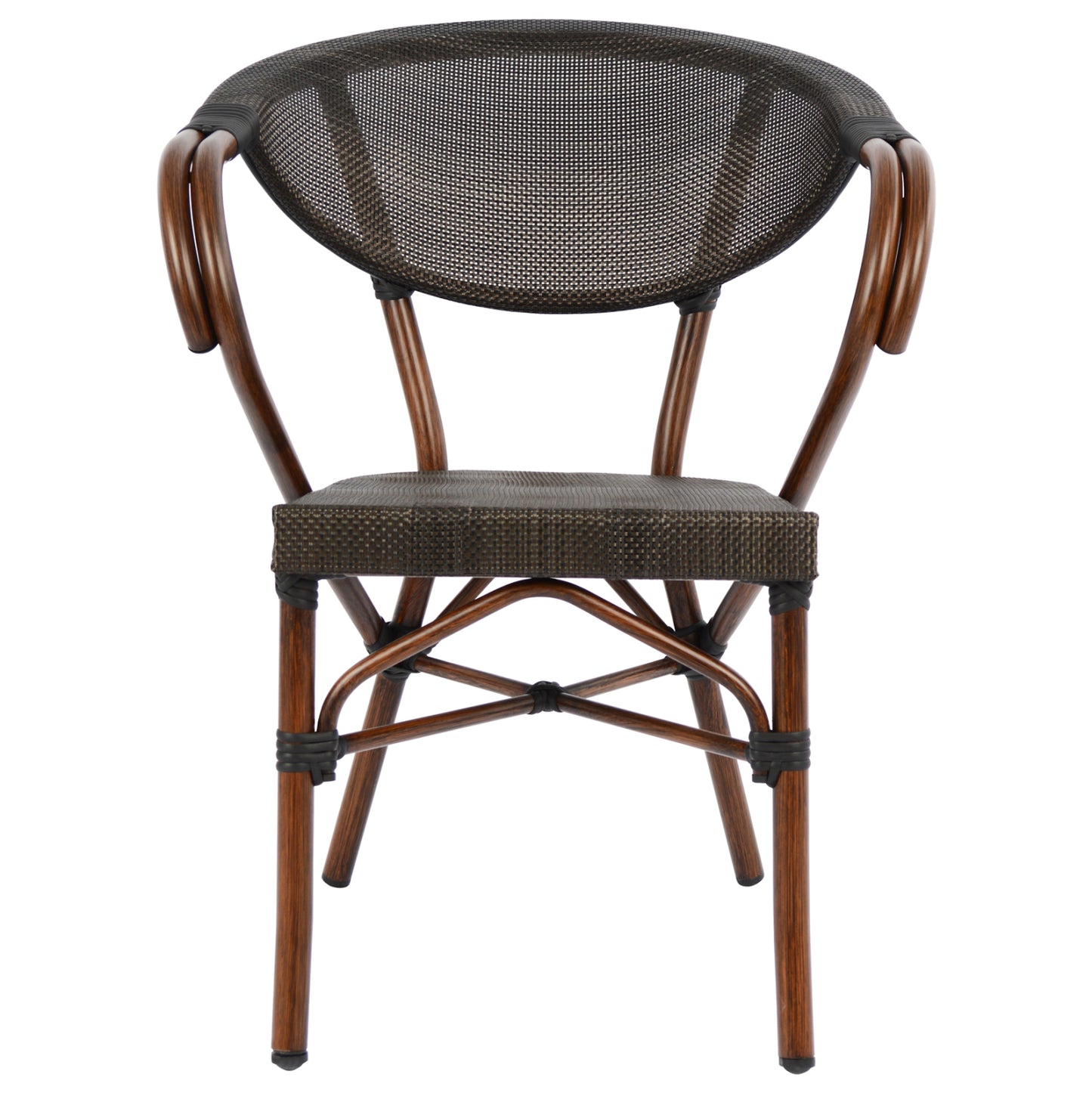 ΠΟΛΥΘΡΟΝΑ ΑΛΟΥΜΙΝΙΟΥ CLAY BAMBOO LOOK ΚΑΦΕ ΜΕ TEXTLINE HM5025 60,5x59x81Υ