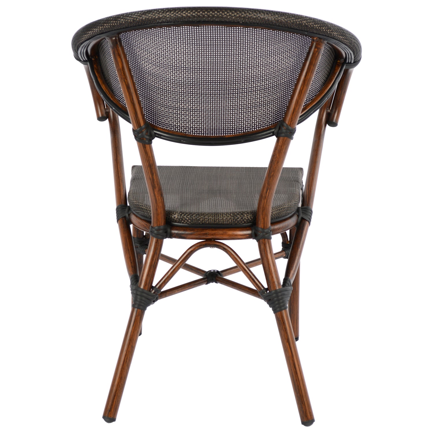 ΠΟΛΥΘΡΟΝΑ ΑΛΟΥΜΙΝΙΟΥ CLAY BAMBOO LOOK ΚΑΦΕ ΜΕ TEXTLINE HM5025 60,5x59x81Υ