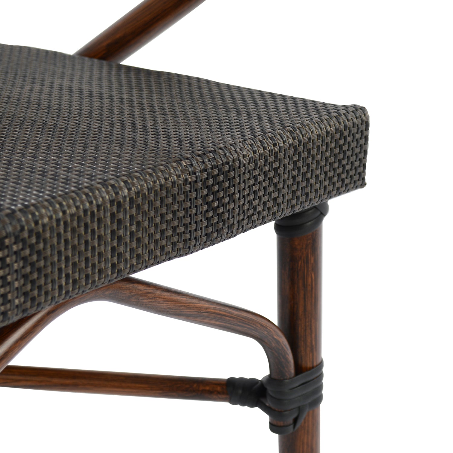 ΠΟΛΥΘΡΟΝΑ ΑΛΟΥΜΙΝΙΟΥ CLAY BAMBOO LOOK ΚΑΦΕ ΜΕ TEXTLINE HM5025 60,5x59x81Υ