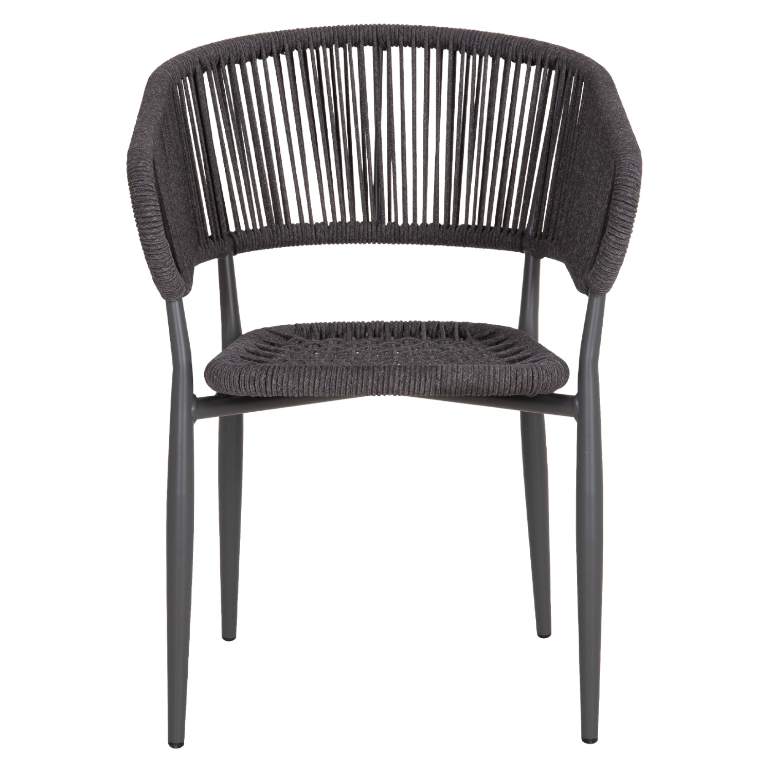 ΠΟΛΥΘΡΟΝΑ ΑΛΟΥΜΙΝΙΟΥ EULO HM5783.21 ΓΚΡΙ-TWISTED RATTAN ΓΚΡΙ 57x63x77Υεκ.