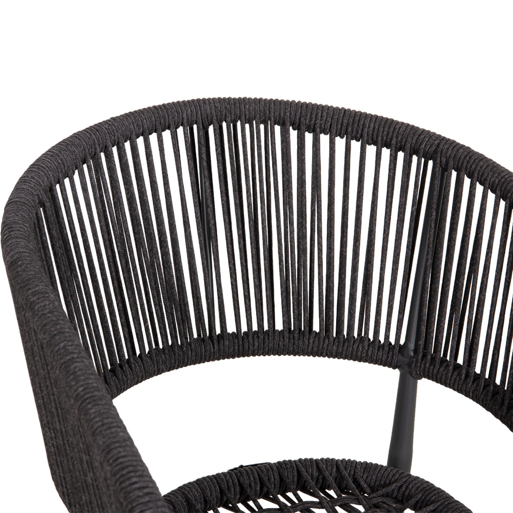 ΠΟΛΥΘΡΟΝΑ ΑΛΟΥΜΙΝΙΟΥ EULO HM5783.21 ΓΚΡΙ-TWISTED RATTAN ΓΚΡΙ 57x63x77Υεκ.