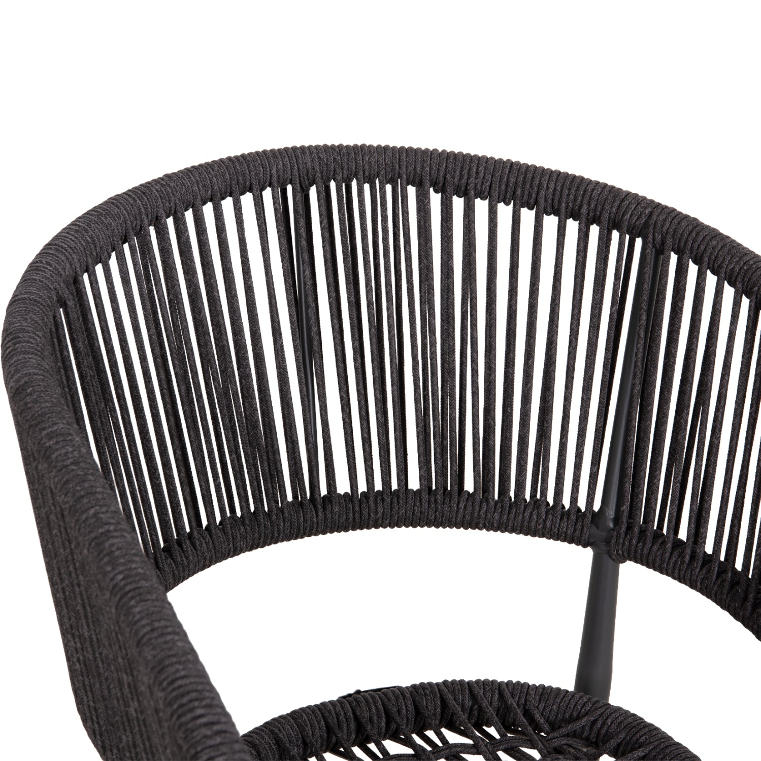 ΠΟΛΥΘΡΟΝΑ ΑΛΟΥΜΙΝΙΟΥ EULO HM5783.21 ΓΚΡΙ-TWISTED RATTAN ΓΚΡΙ 57x63x77Υεκ.