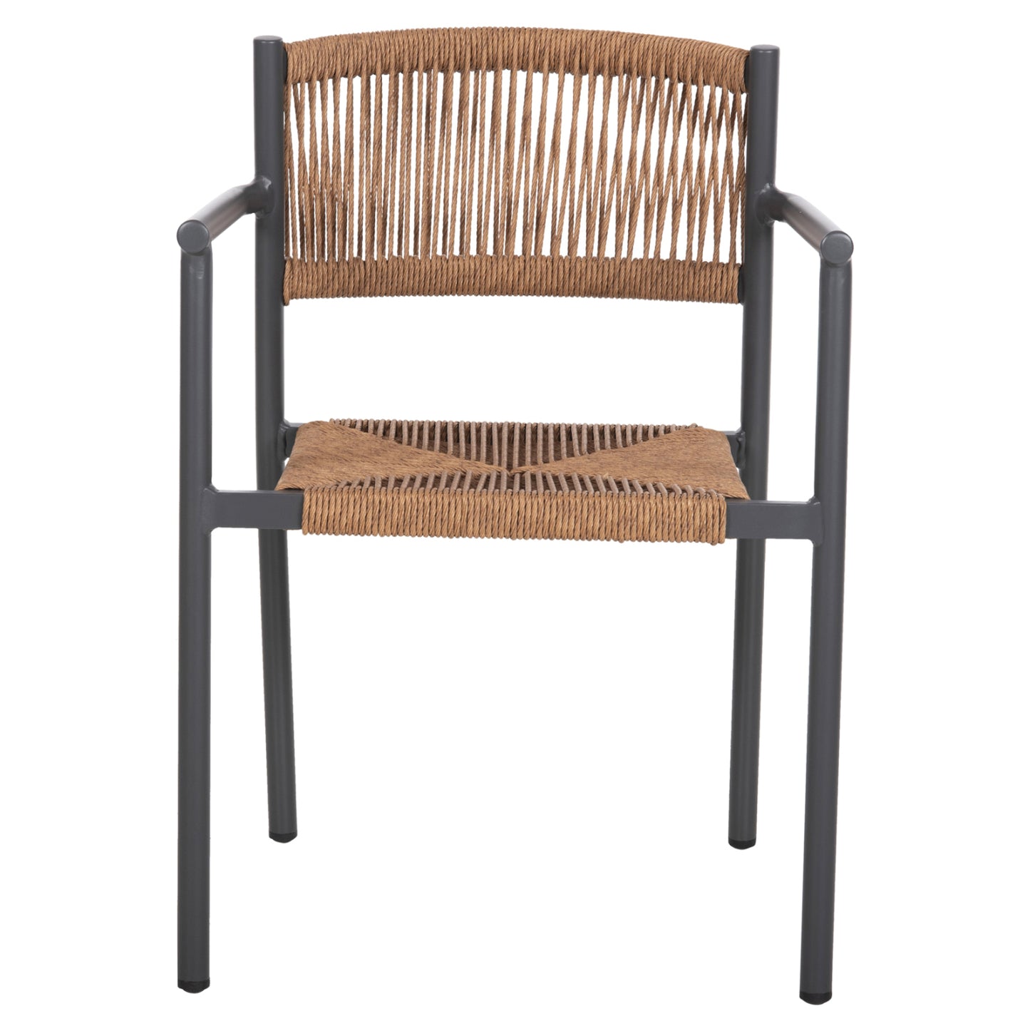 ΠΟΛΥΘΡΟΝΑ ΑΛΟΥΜΙΝΙΟΥ STER HM5786.12 ΑΝΘΡΑΚΙ-ΣΥΝΘ.RATTAN ΜΠΕΖ 55,5x53x78Υεκ.