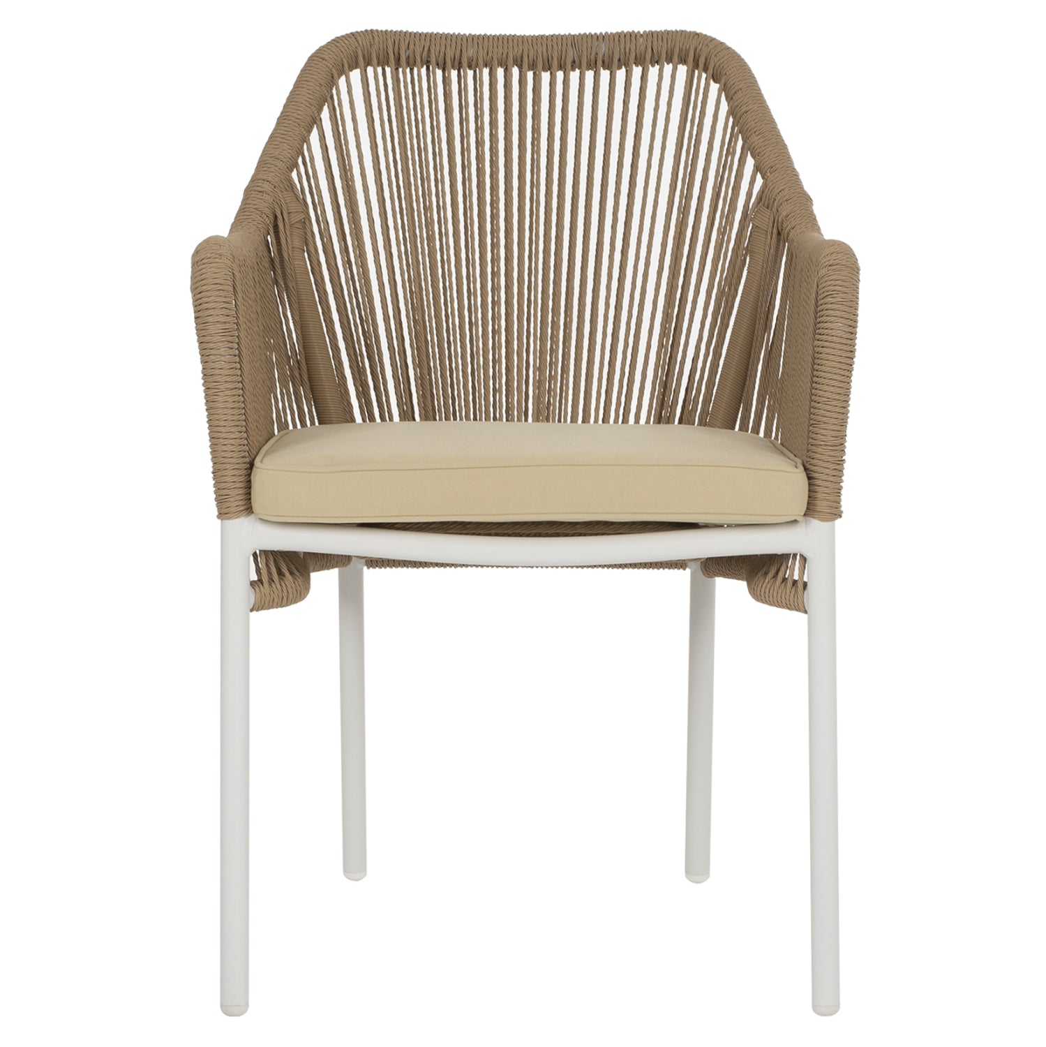 ΠΟΛΥΘΡΟΝΑ ΑΛΟΥΜΙΝΙΟΥ LOKKI HM5855.01 ΛΕΥΚΟ ΜΕ ΣΧΟΙΝΙ WICKER PE ΜΠΕΖ 56x66x82Υ εκ.