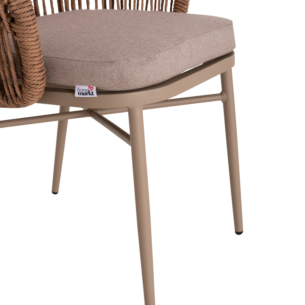ΠΟΛΥΘΡΟΝΑ ΑΛΟΥΜΙΝΙΟΥ ORIN HM6265.03 ΚΑΠΟΥΤΣΙΝΟ- P.E.RATTAN ΣΕ ΦΥΣΙΚΟ 58x61x75Υεκ.