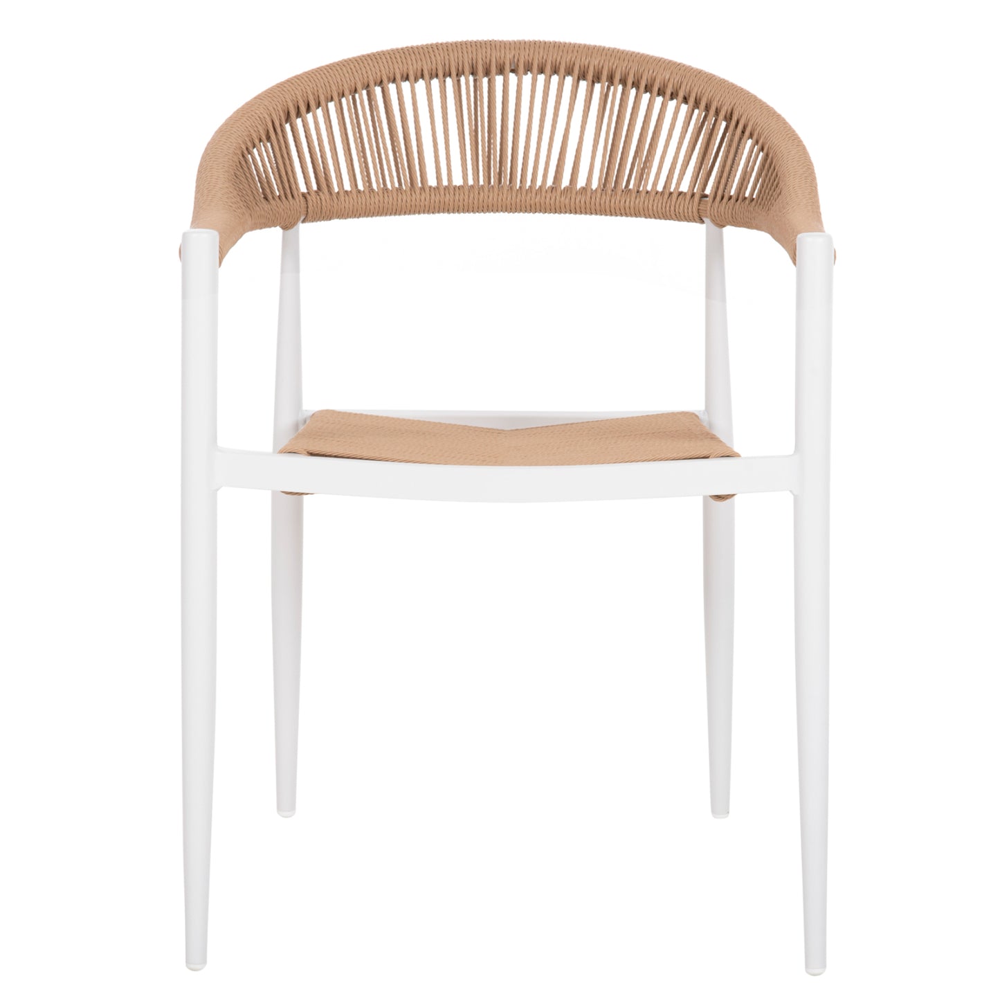 ΠΟΛΥΘΡΟΝΑ ΑΛΟΥΜΙΝΙΟΥ GRET HM5854.01 ΛΕΥΚΗ PE RATTAN ΜΠΕΖ 56x55,5x78Υεκ.