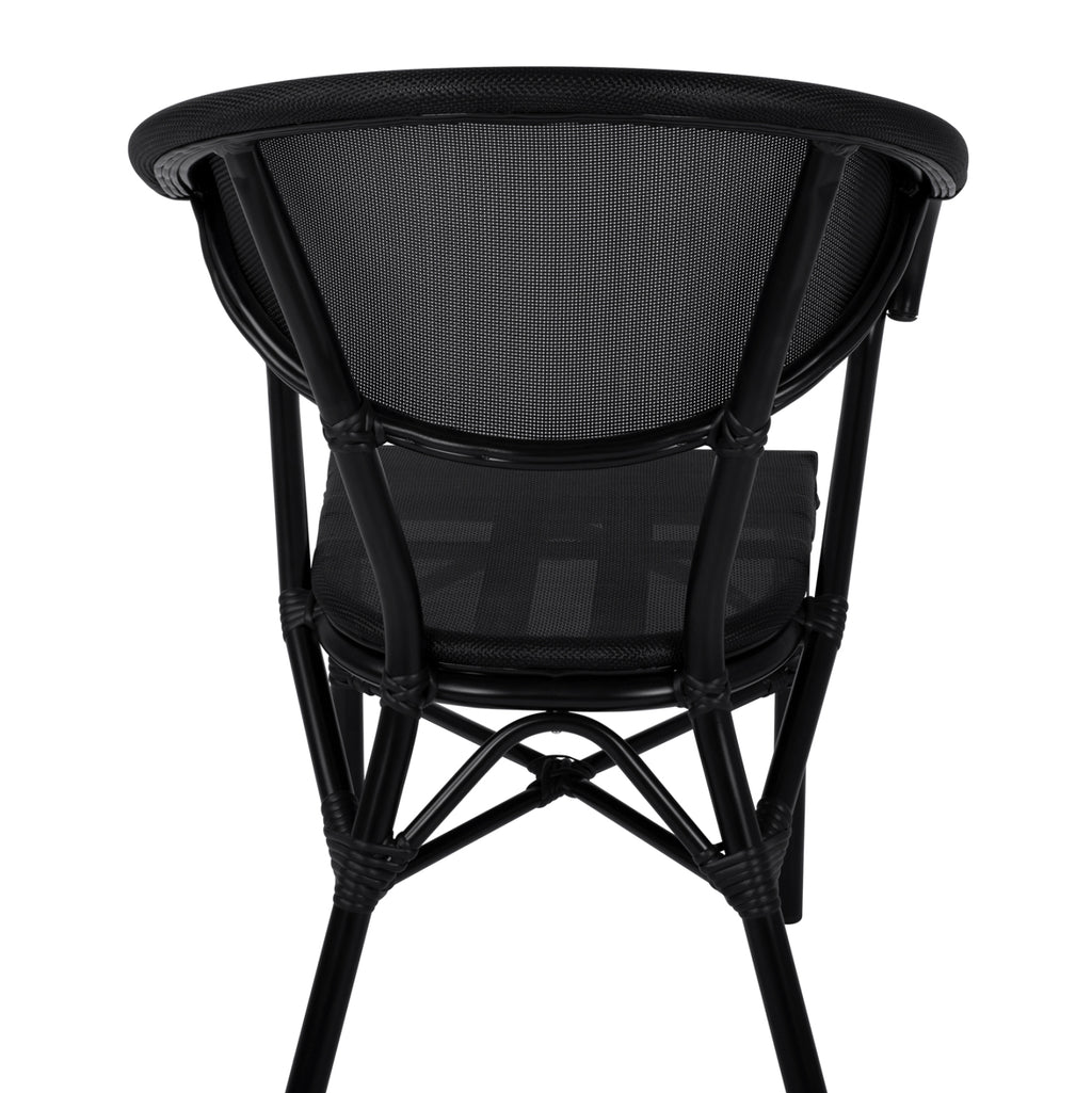 ΠΟΛΥΘΡΟΝΑ ΑΛΟΥΜΙΝΙΟΥ CLAY BAMBOO LOOK ΜΑΥΡΗ ΜΕ TEXTLINE HM5025.02 59x60x82 cm