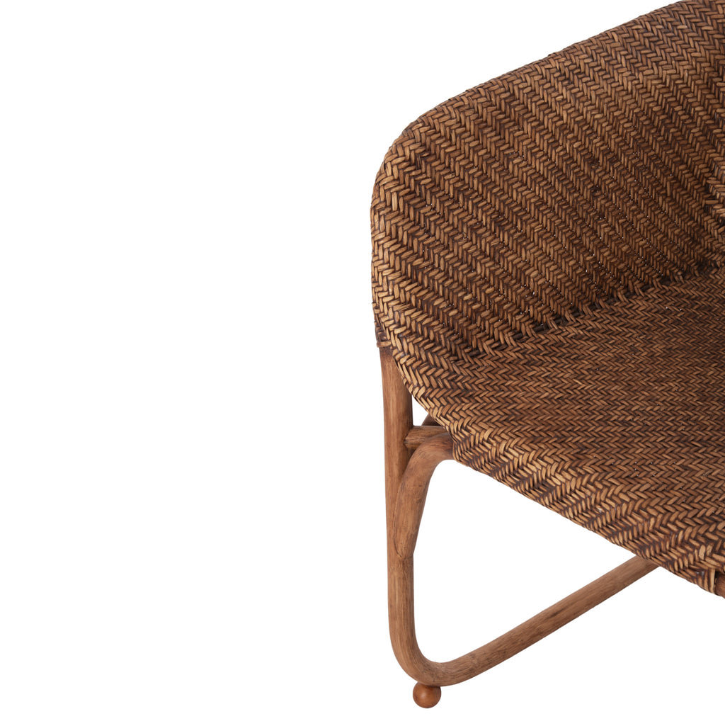 ΠΟΛΥΘΡΟΝΑ ΕΣΩΤ.ΧΩΡΩΝ TUCKET HM9958.02 ΦΥΣΙΚΟ RATTAN-ΚΑΡΥΔΙ ΧΡΩΜΑ 63x60x77Υεκ