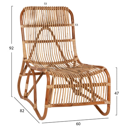 ΠΟΛΥΘΡΟΝΑ BRONNY ΕΞΩΤ.ΧΩΡΟΥ HM9644.01 RATTAN ΣΕ ΦΥΣΙΚΟ ΧΡΩΜΑ 60x82x92Υ εκ.