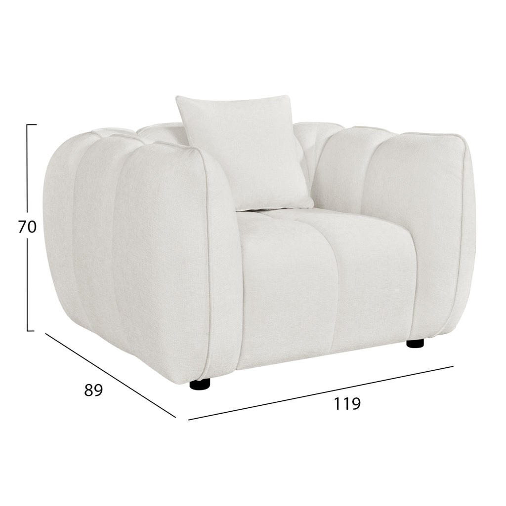 ΠΟΛΥΘΡΟΝΑ LYKKE HM3325.02 ΕΚΡΟΥ ΥΦΑΣΜΑ 119x89x70Υεκ