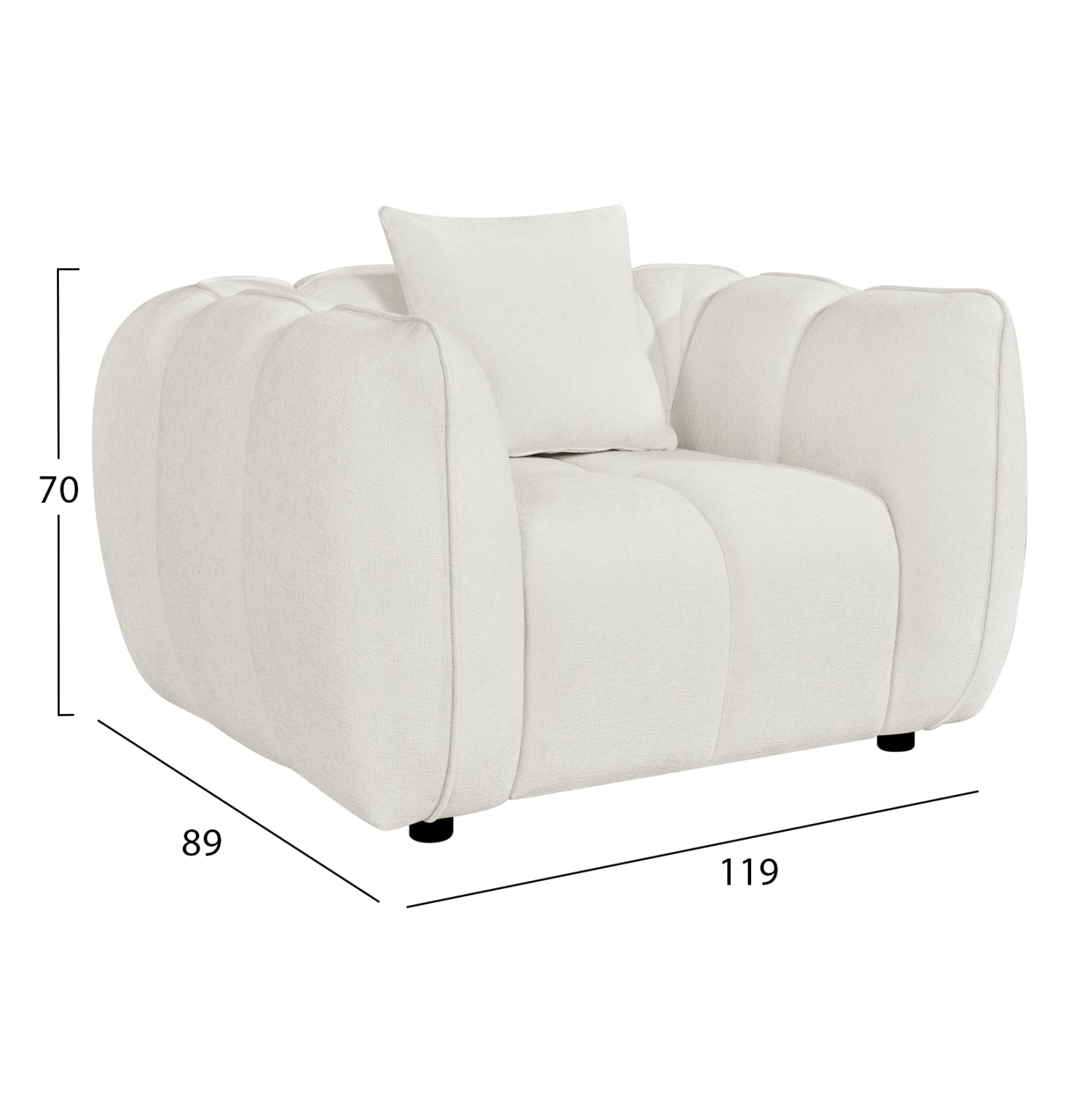 ΠΟΛΥΘΡΟΝΑ LYKKE HM3325.02 ΕΚΡΟΥ ΥΦΑΣΜΑ 119x89x70Υεκ