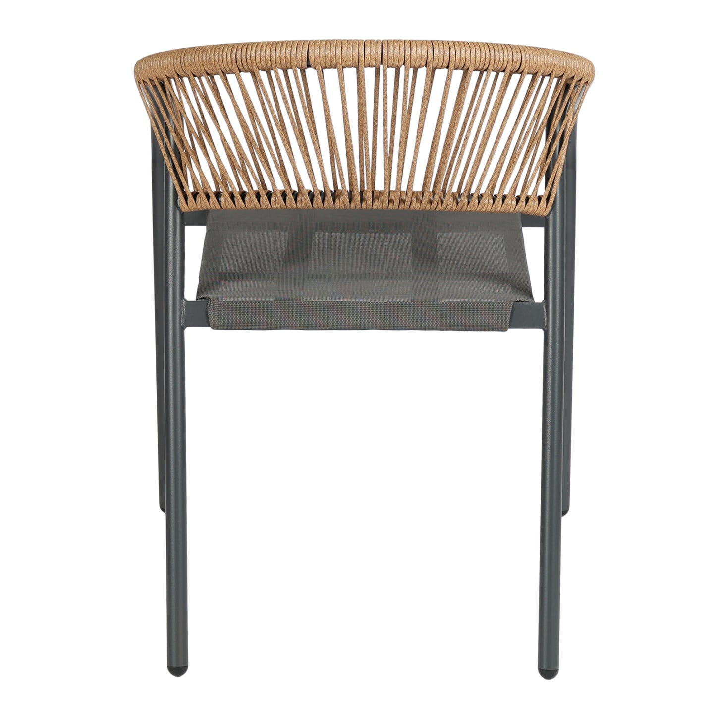 ΠΟΛΥΘΡΟΝΑ HOMAN HM6430.01 ΓΚΡΙ ΜΕΤΑΛΛΟ & TEXTILENE--ΜΠΕΖ P.E.RATTAN 53x58x75Υεκ